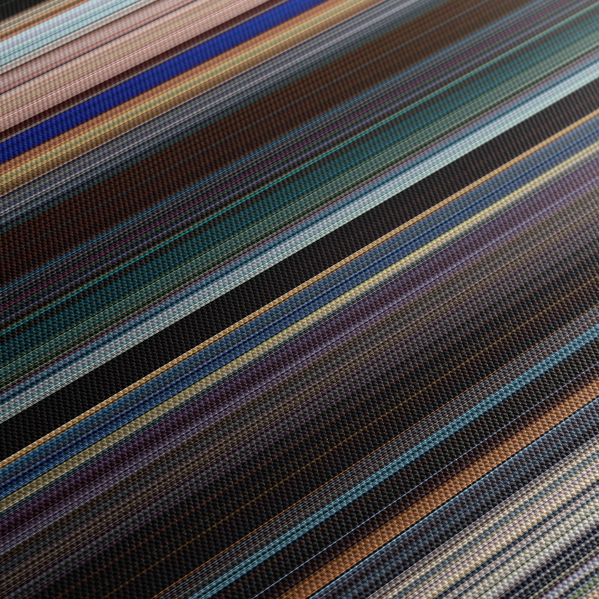 Black Panther (2018) CineSpectrum Color Spectrum Canvas Print - Close Up of Middle of Print