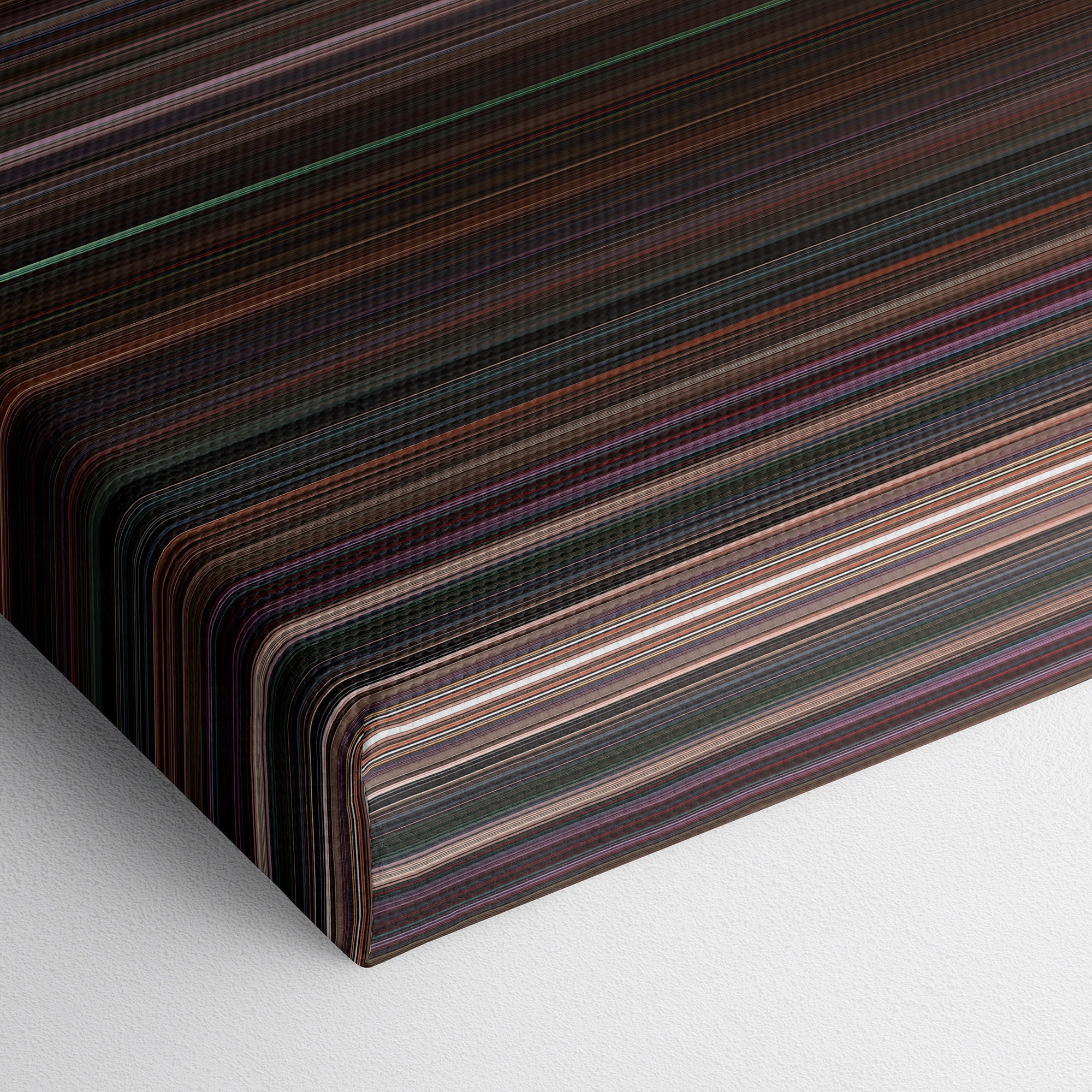 Black Swan (2010) CineSpectrum Color Spectrum Canvas Print - Close Up of Bottom of Print