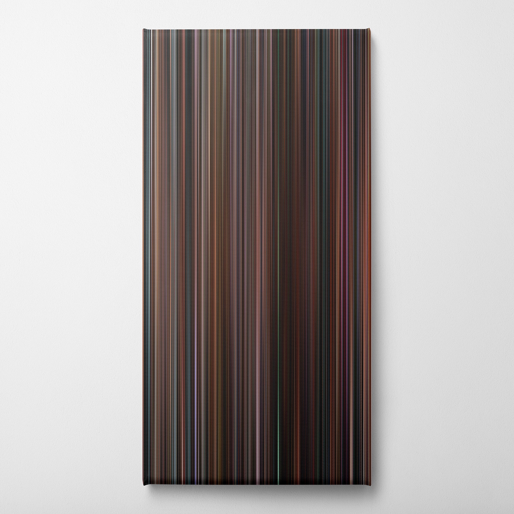 Black Swan (2010) CineSpectrum Color Spectrum Canvas Print - Vertical on Wall