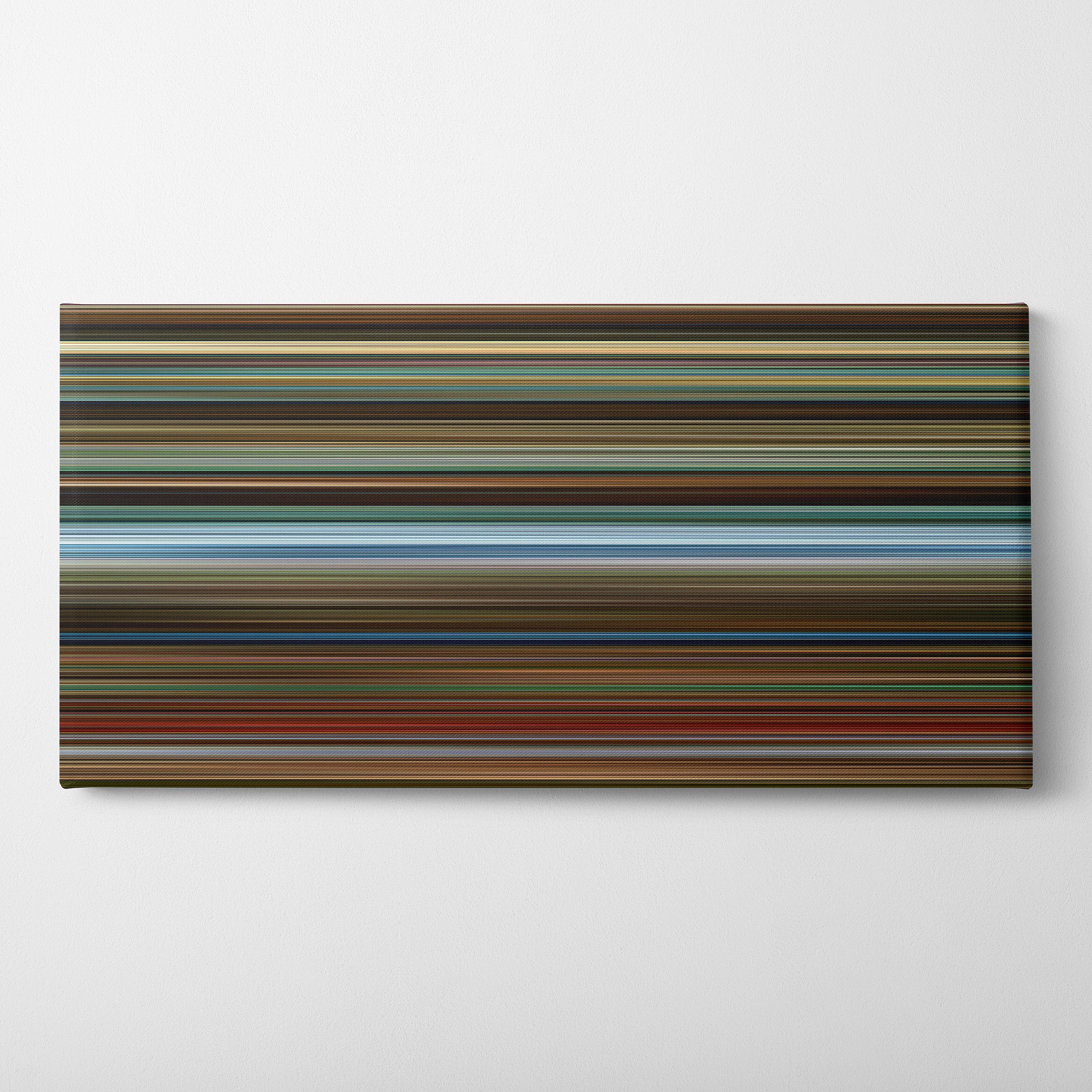 Black Widow (2021) CineSpectrum Color Spectrum Canvas Print - Horizontal on Wall