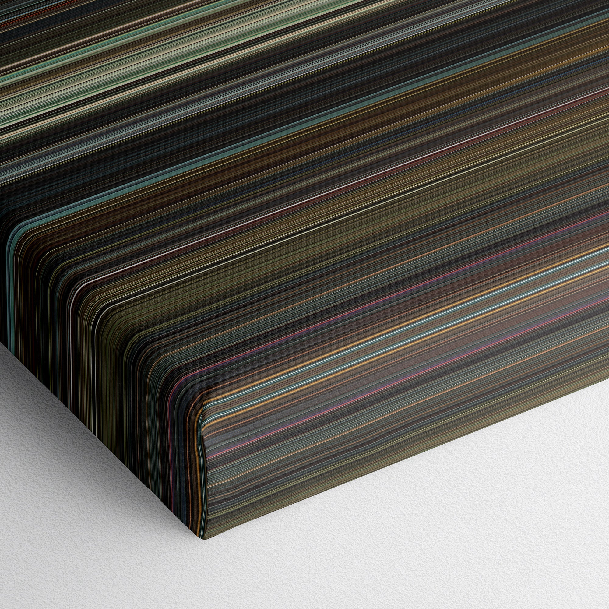 Blade - Trinity (2004) CineSpectrum Color Spectrum Canvas Print - Close Up of Bottom of Print
