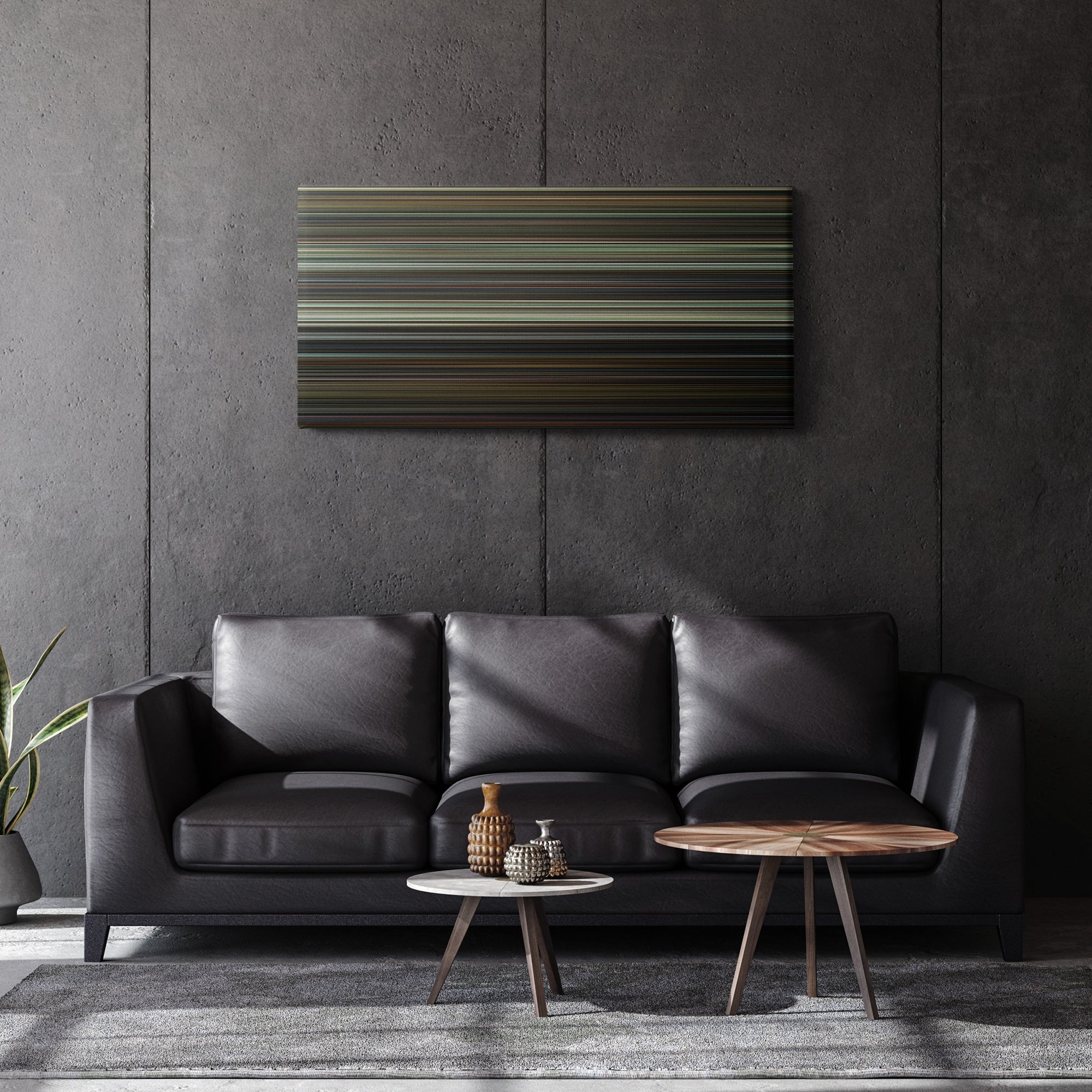 Blade - Trinity (2004) CineSpectrum Color Spectrum Canvas Print - Hanging Horizontal on Wall in Room