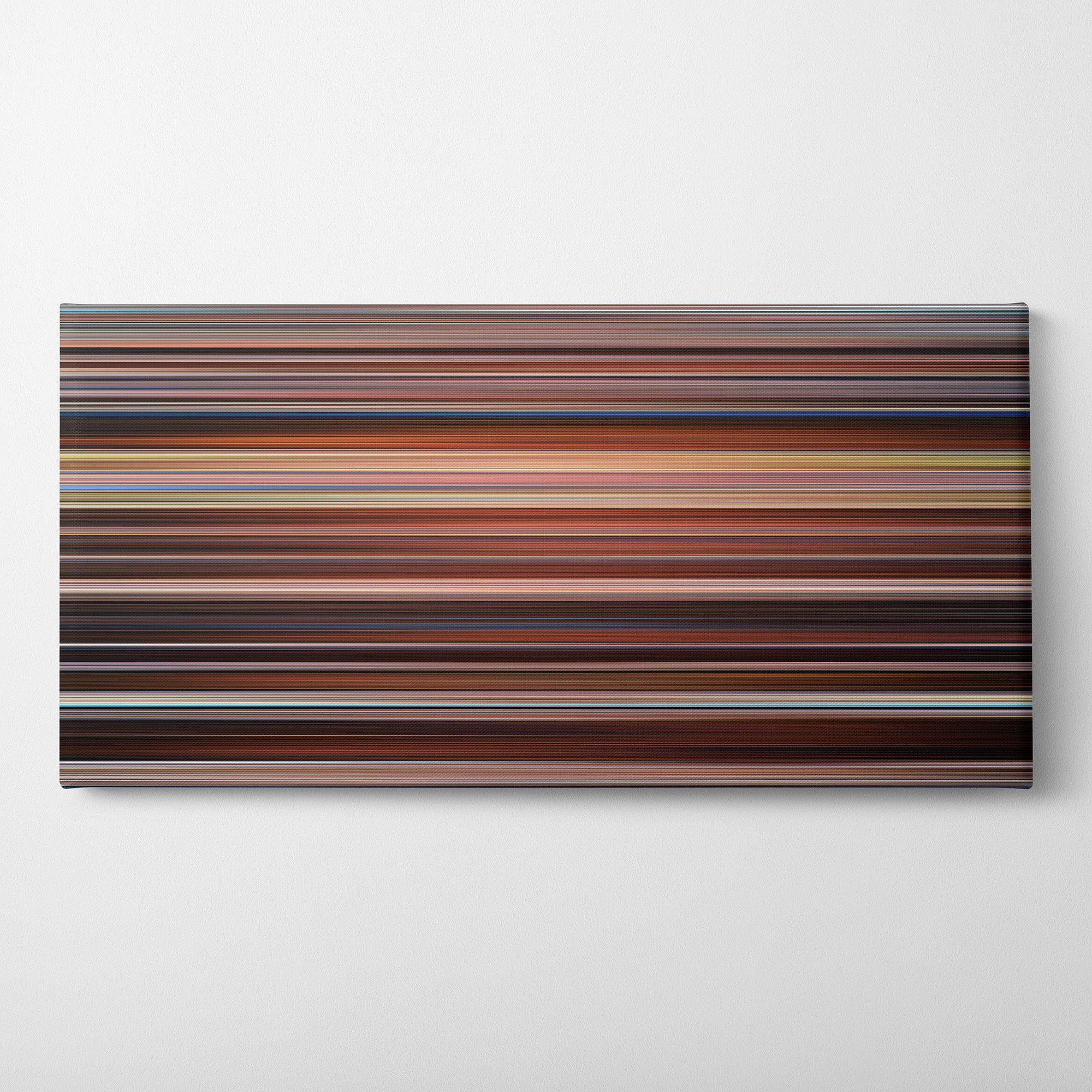 Blue is the Warmest Color (2013) CineSpectrum Color Spectrum Canvas Print - Horizontal on Wall