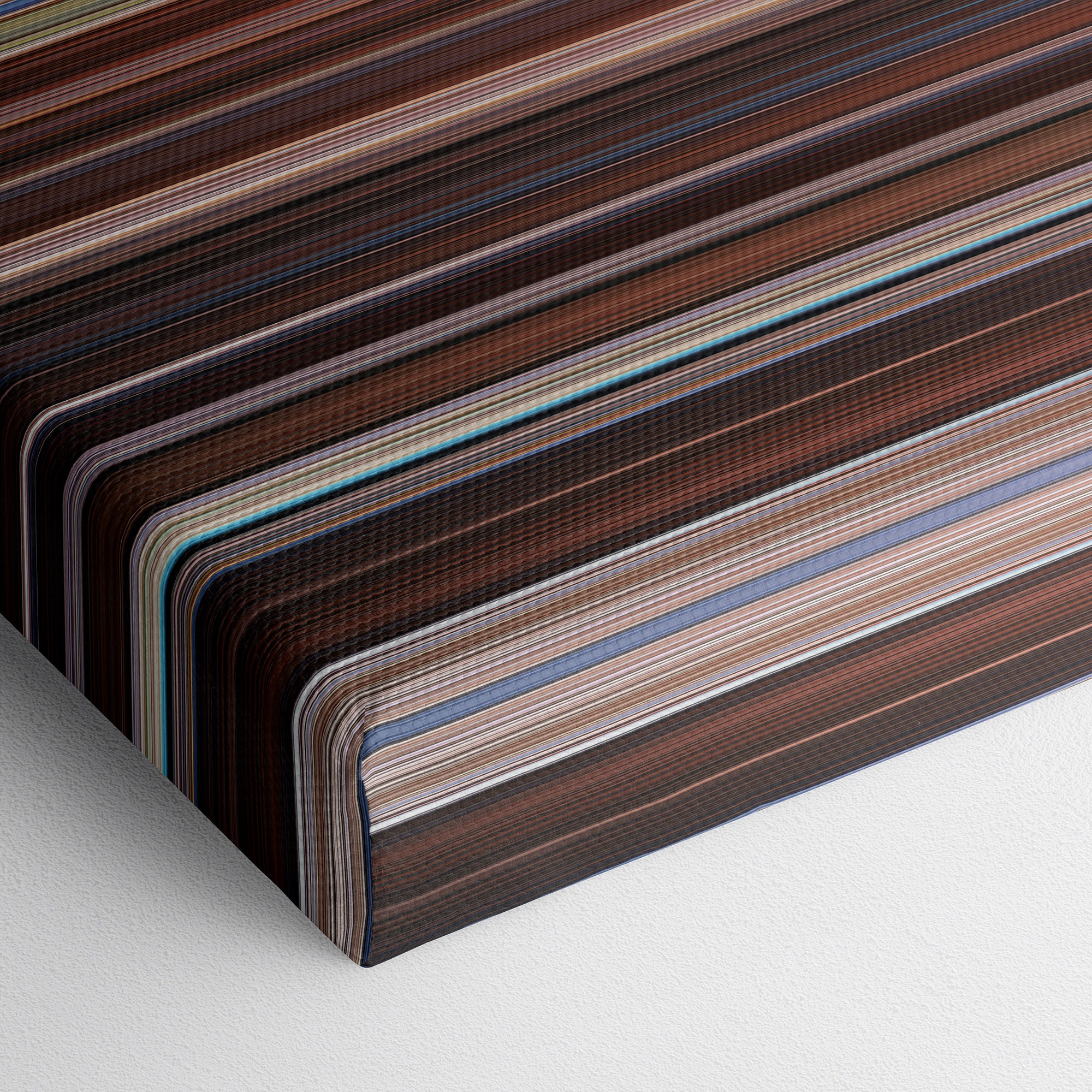 Blue is the Warmest Color (2013) CineSpectrum Color Spectrum Canvas Print - Close Up of Bottom of Print