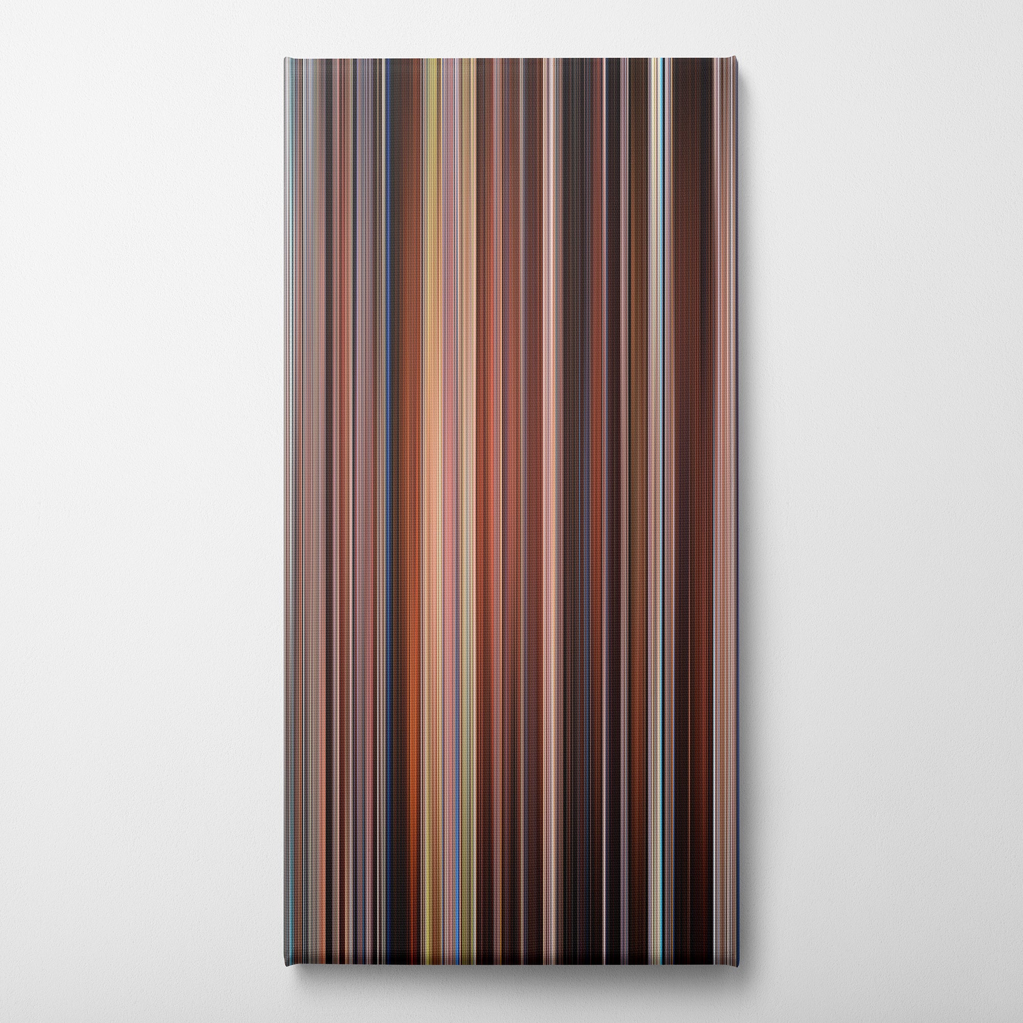 Blue is the Warmest Color (2013) CineSpectrum Color Spectrum Canvas Print - Vertical on Wall