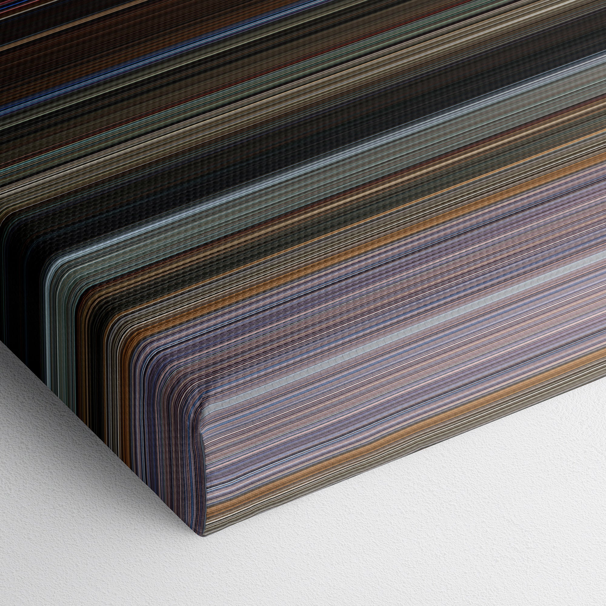 Bohemian Rhapsody (2018) CineSpectrum Color Spectrum Canvas Print - Close Up of Bottom of Print