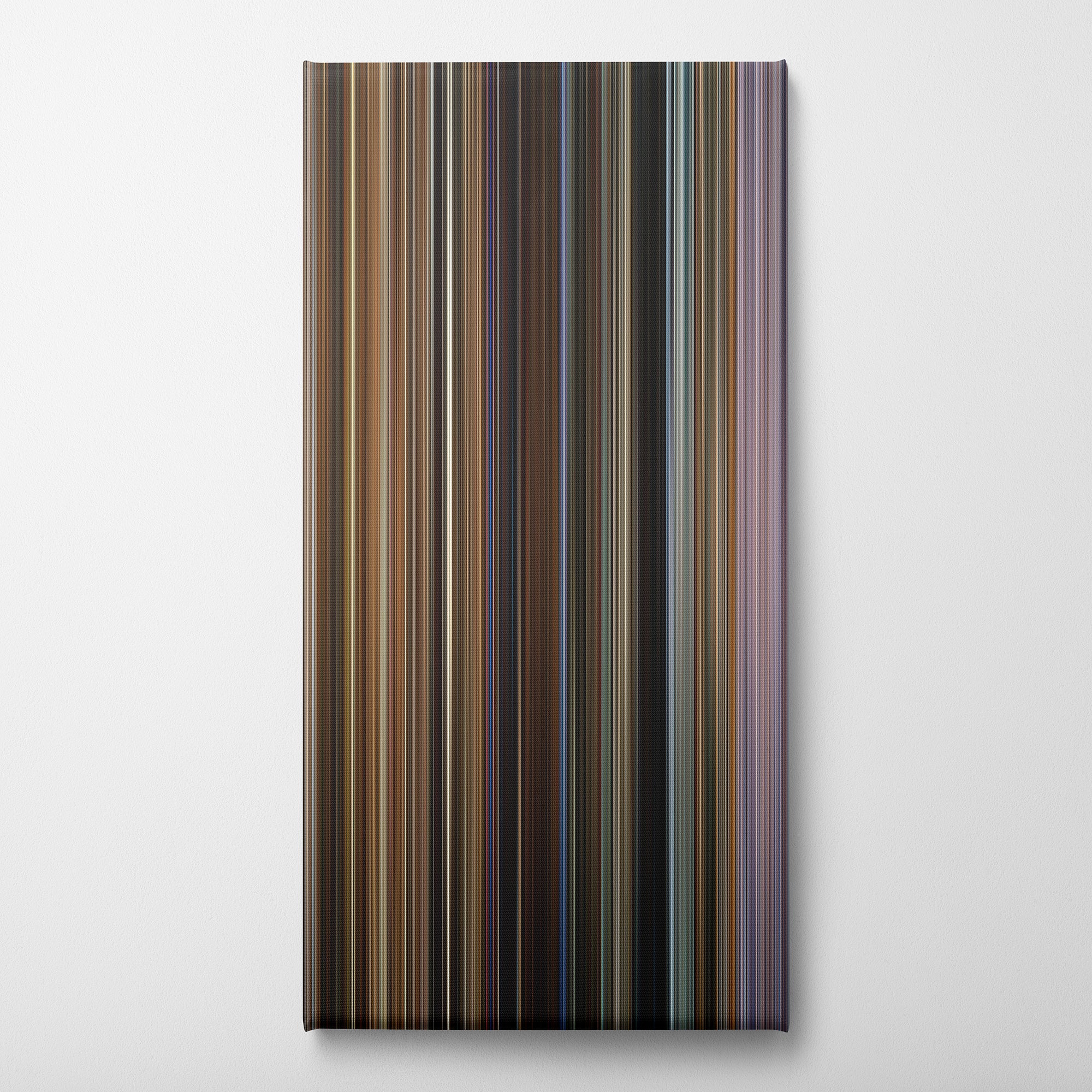 Bohemian Rhapsody (2018) CineSpectrum Color Spectrum Canvas Print - Vertical on Wall