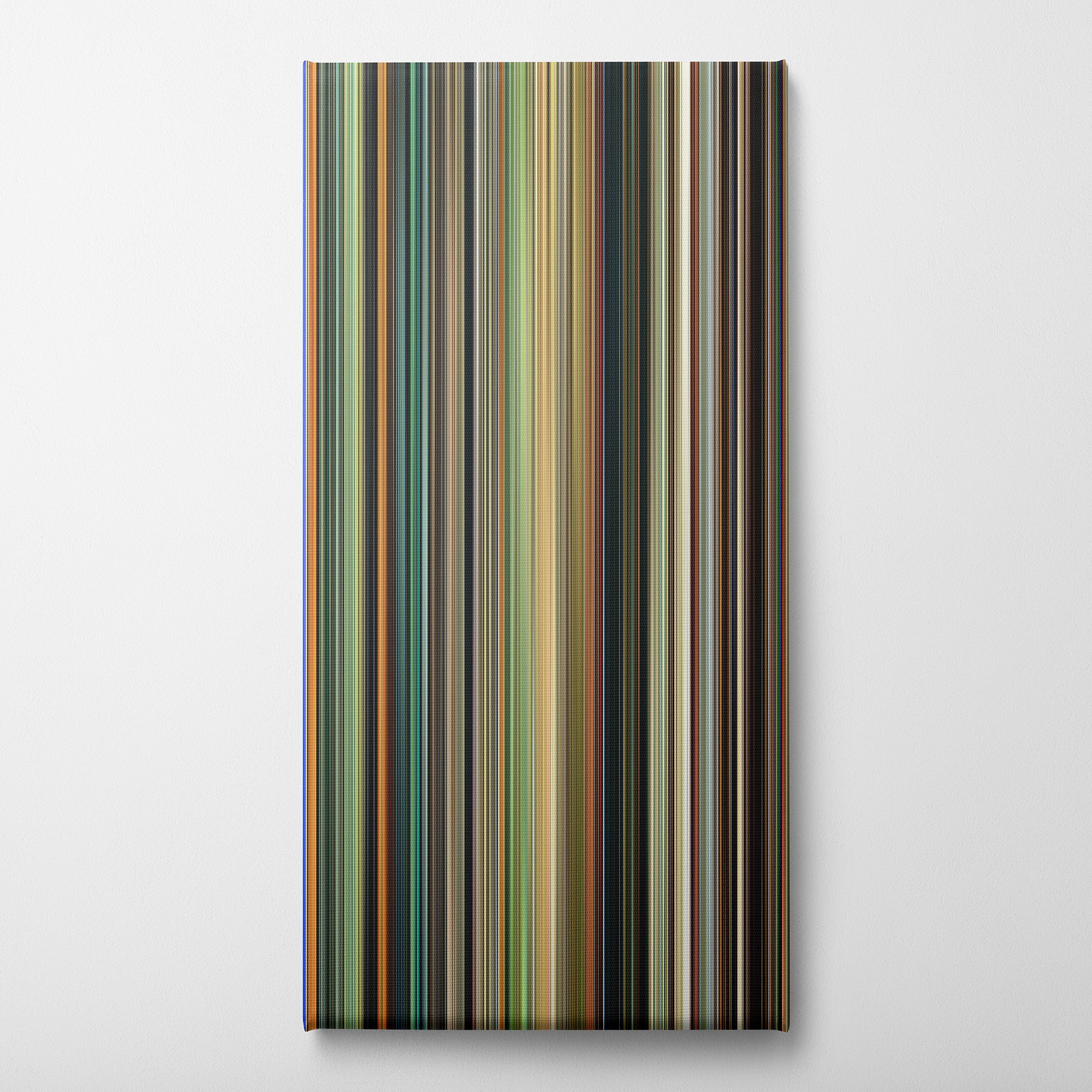 Bolt (2008) CineSpectrum Color Spectrum Canvas Print - Vertical on Wall