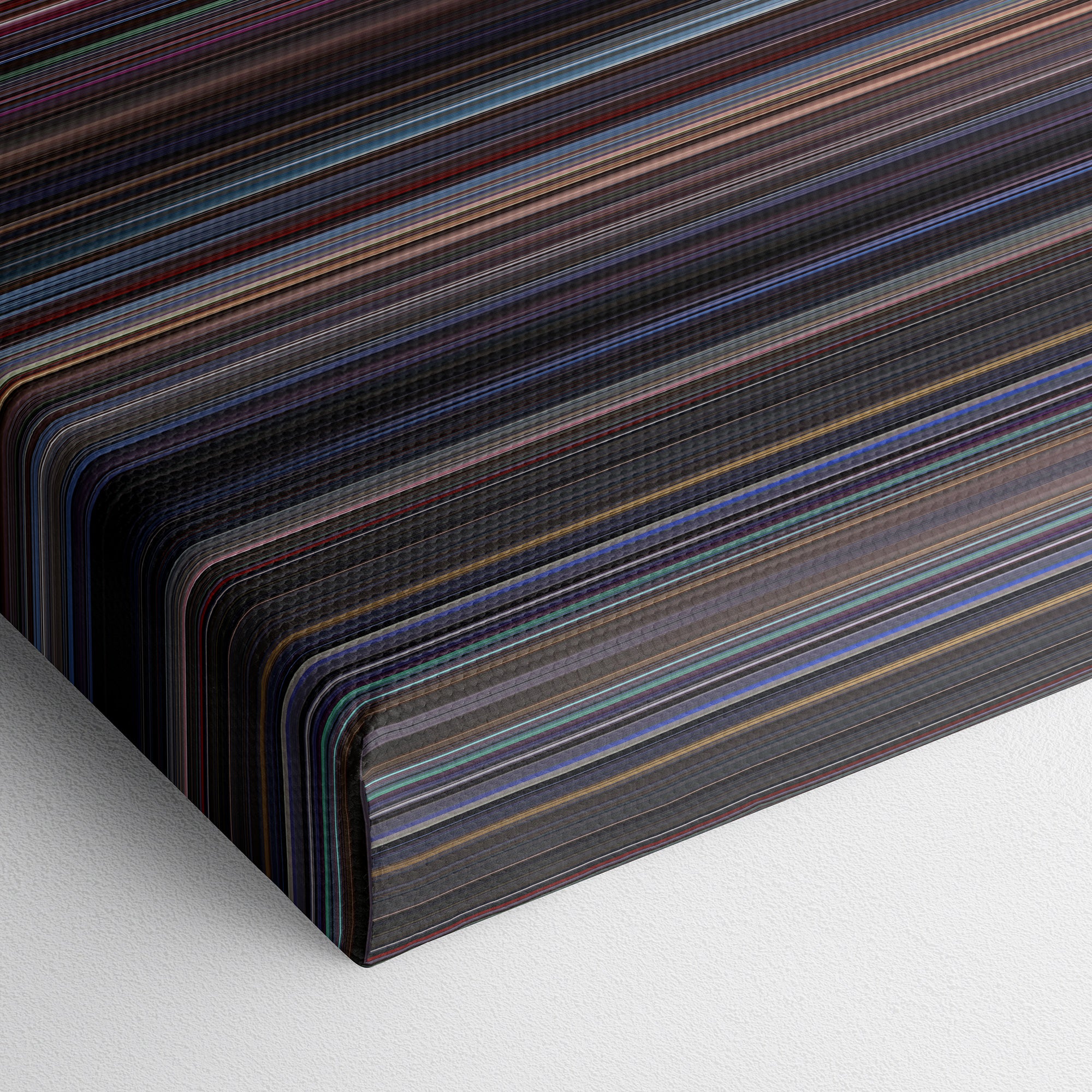 Boogie Nights (1997) CineSpectrum Color Spectrum Canvas Print - Close Up of Bottom of Print