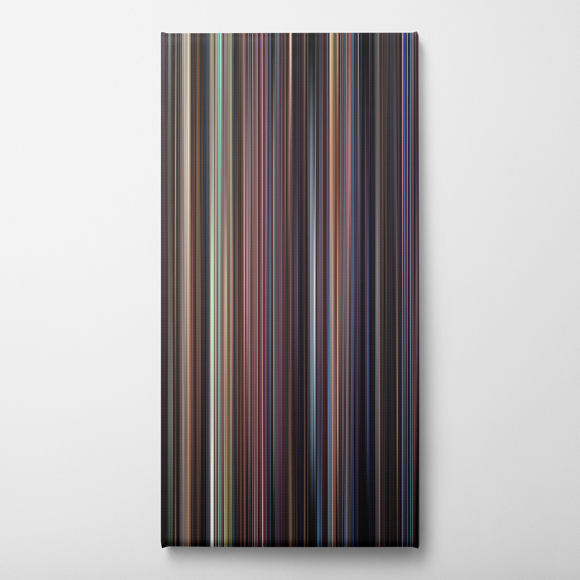Boogie Nights (1997) CineSpectrum Color Spectrum Canvas Print - Vertical on Wall