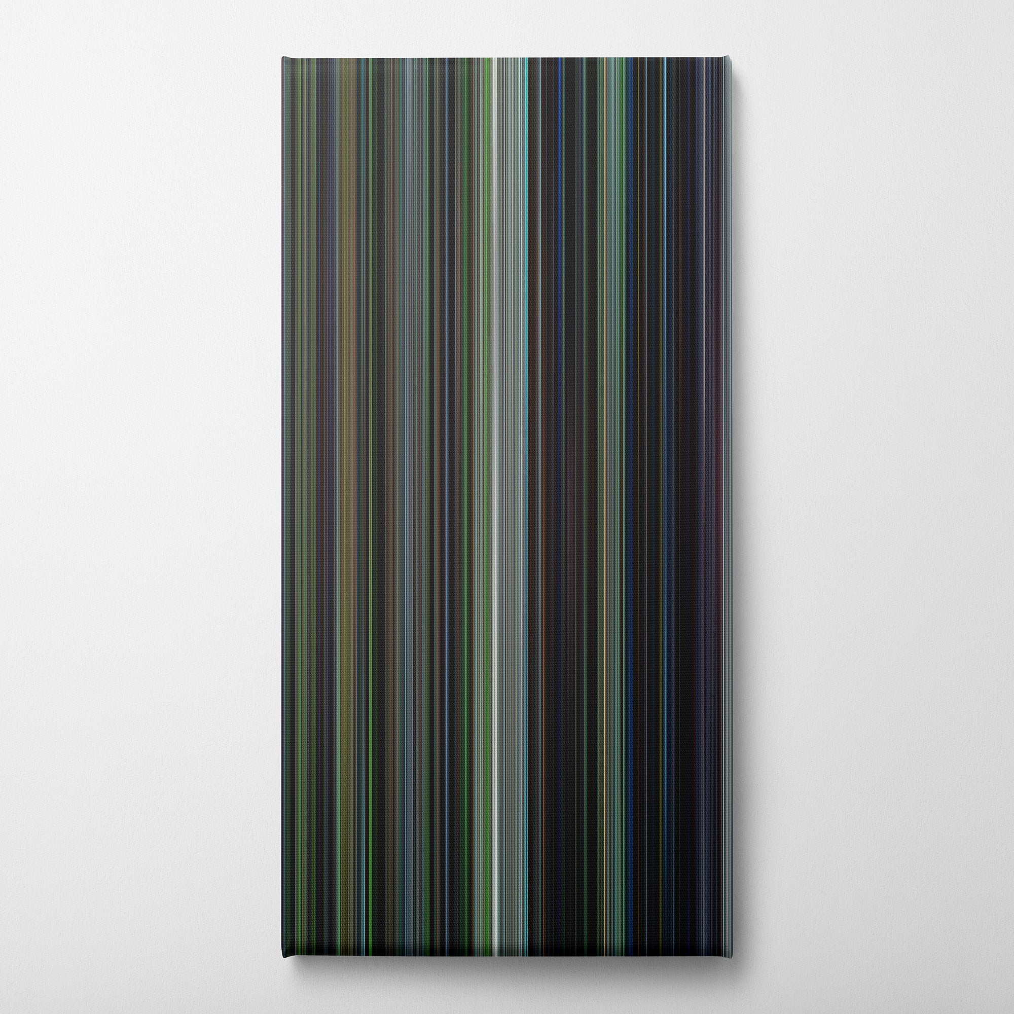 Braveheart (1995) CineSpectrum Color Spectrum Canvas Print - Vertical on Wall