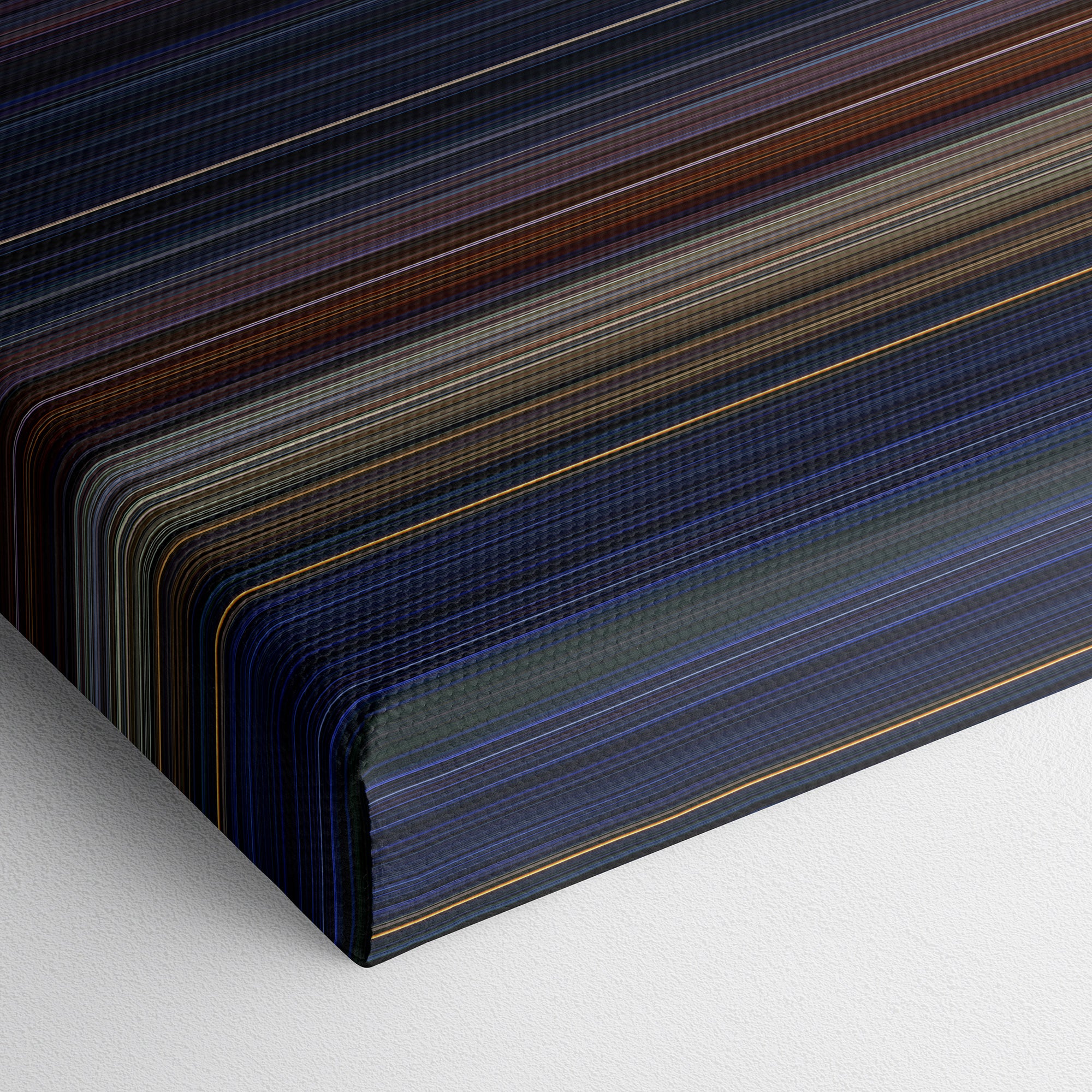 Bride of Chucky (1998) CineSpectrum Color Spectrum Canvas Print - Close Up of Bottom of Print