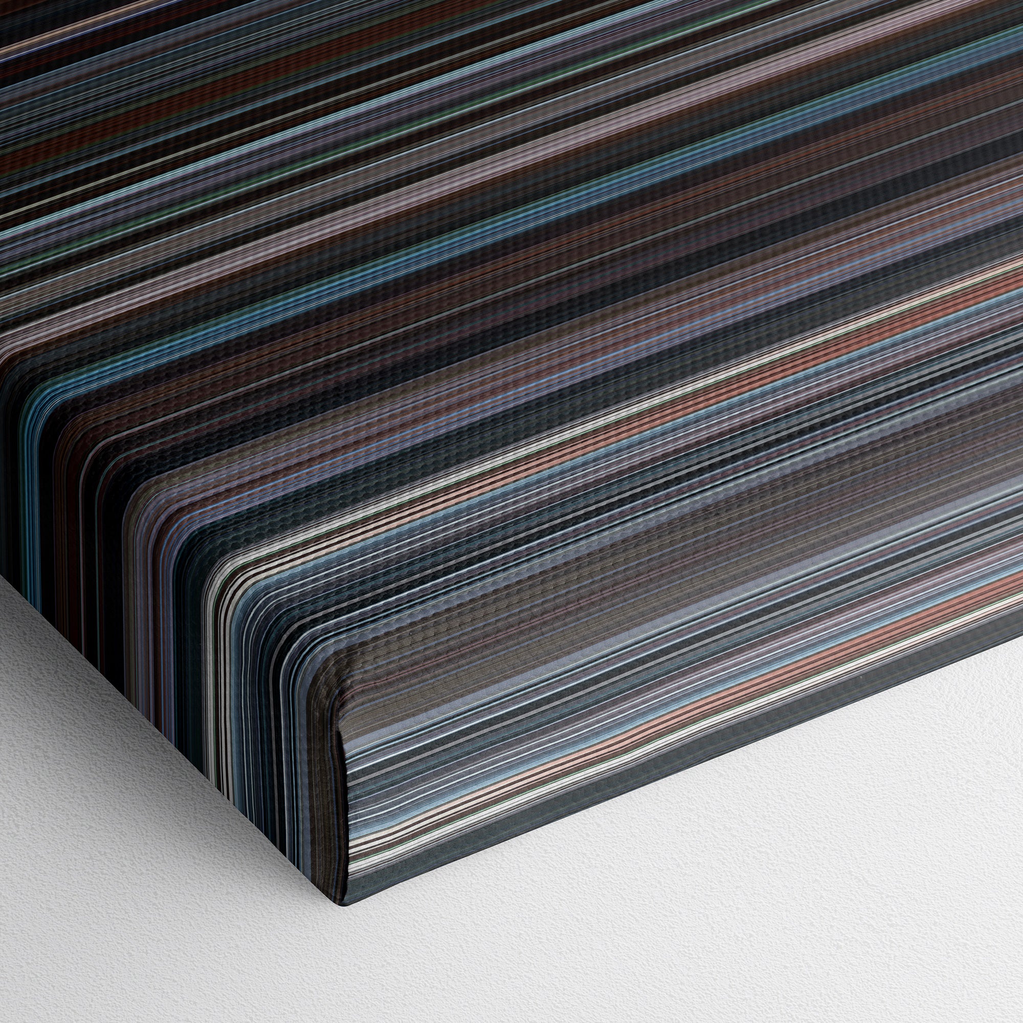 Brokeback Mountain (2005) CineSpectrum Color Spectrum Canvas Print - Close Up of Bottom of Print