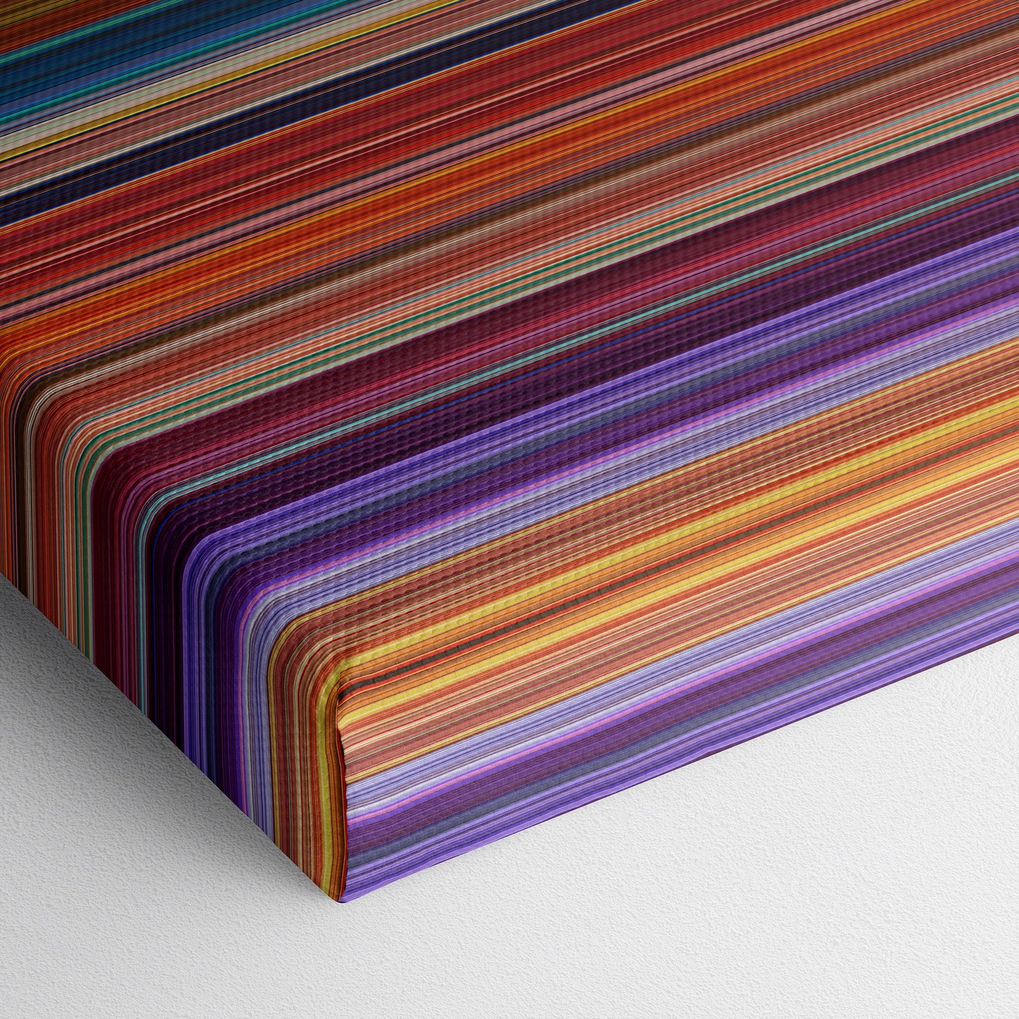 Brother Bear (2003) CineSpectrum Color Spectrum Canvas Print - Close Up of Bottom of Print
