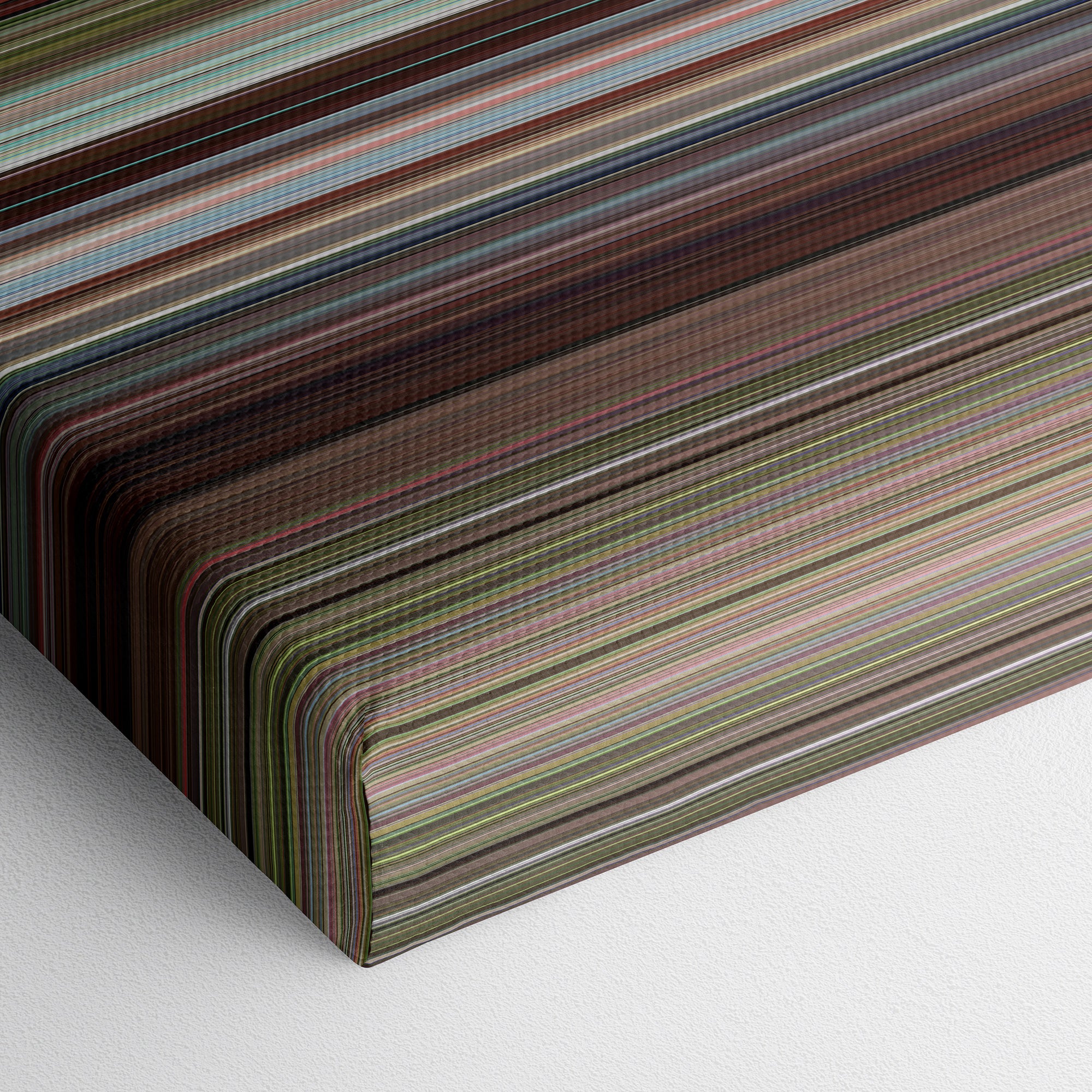 Caddyshack (1980) CineSpectrum Color Spectrum Canvas Print - Close Up of Bottom of Print