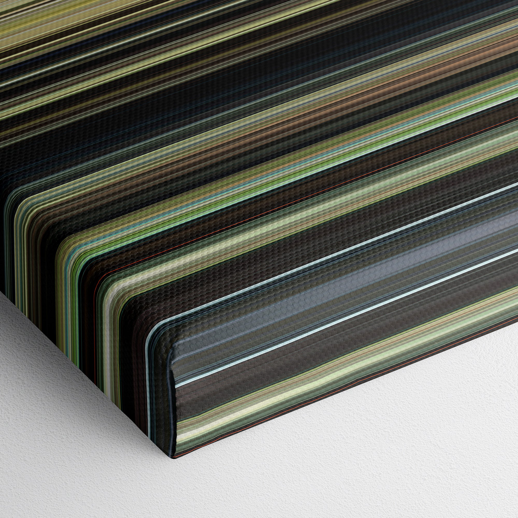 Call Me By Your Name (2017) CineSpectrum Color Spectrum Canvas Print - Close Up of Bottom of Print