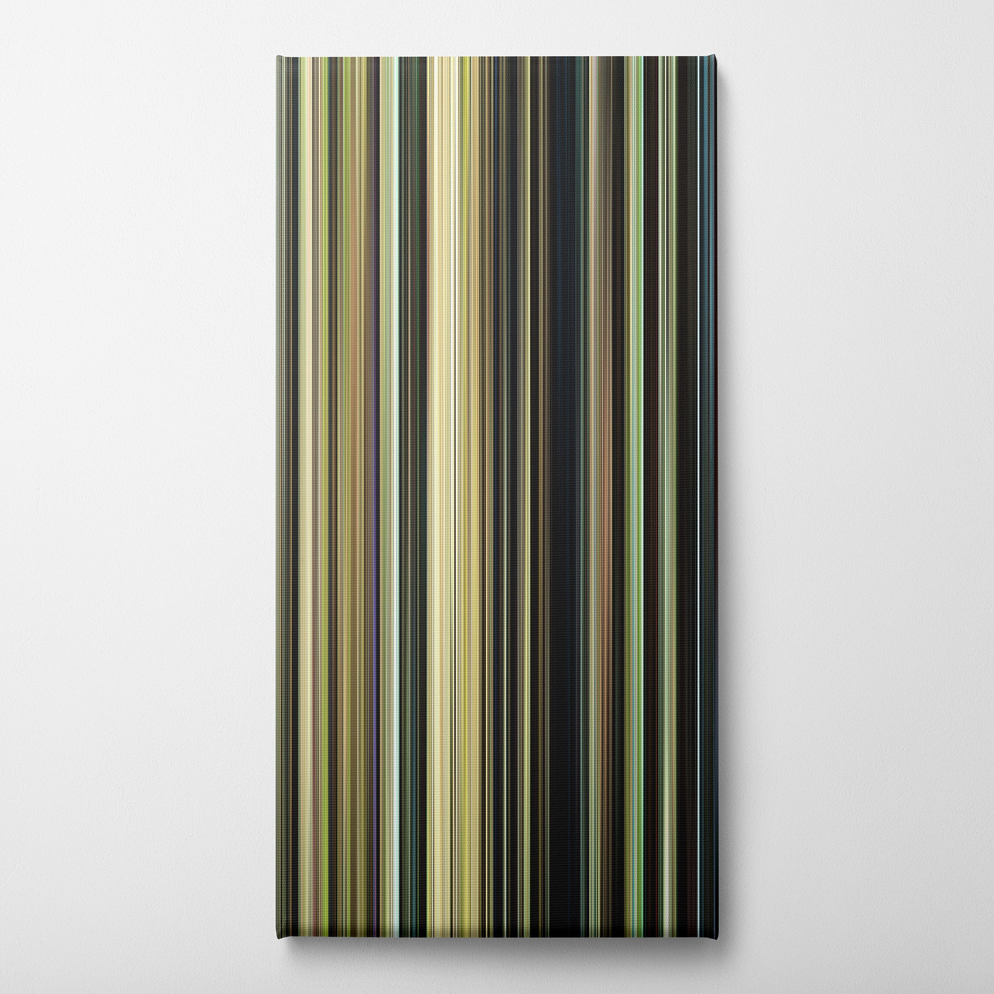 Call Me By Your Name (2017) CineSpectrum Color Spectrum Canvas Print - Vertical on Wall