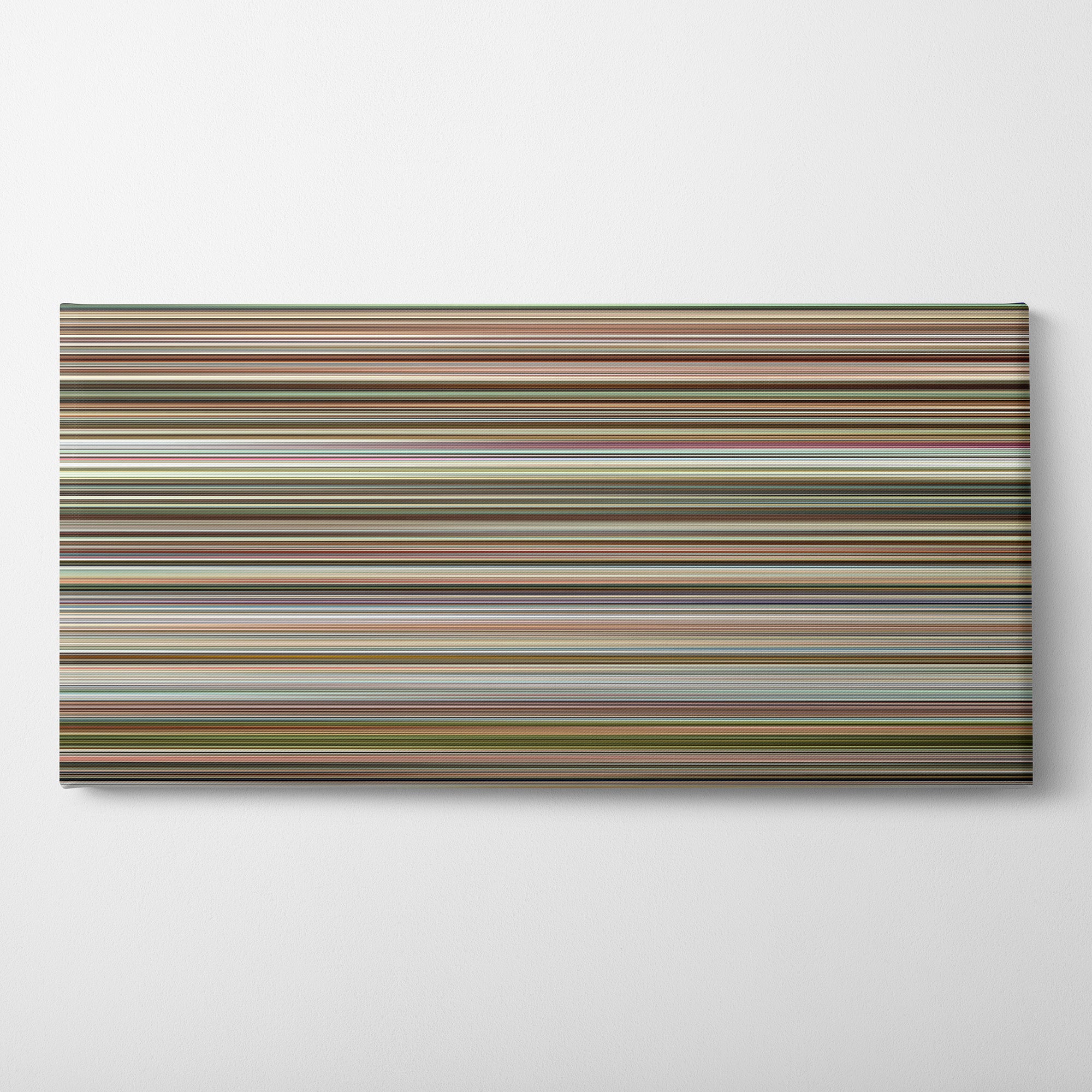 Capernaum (2018) CineSpectrum Color Spectrum Canvas Print - Horizontal on Wall