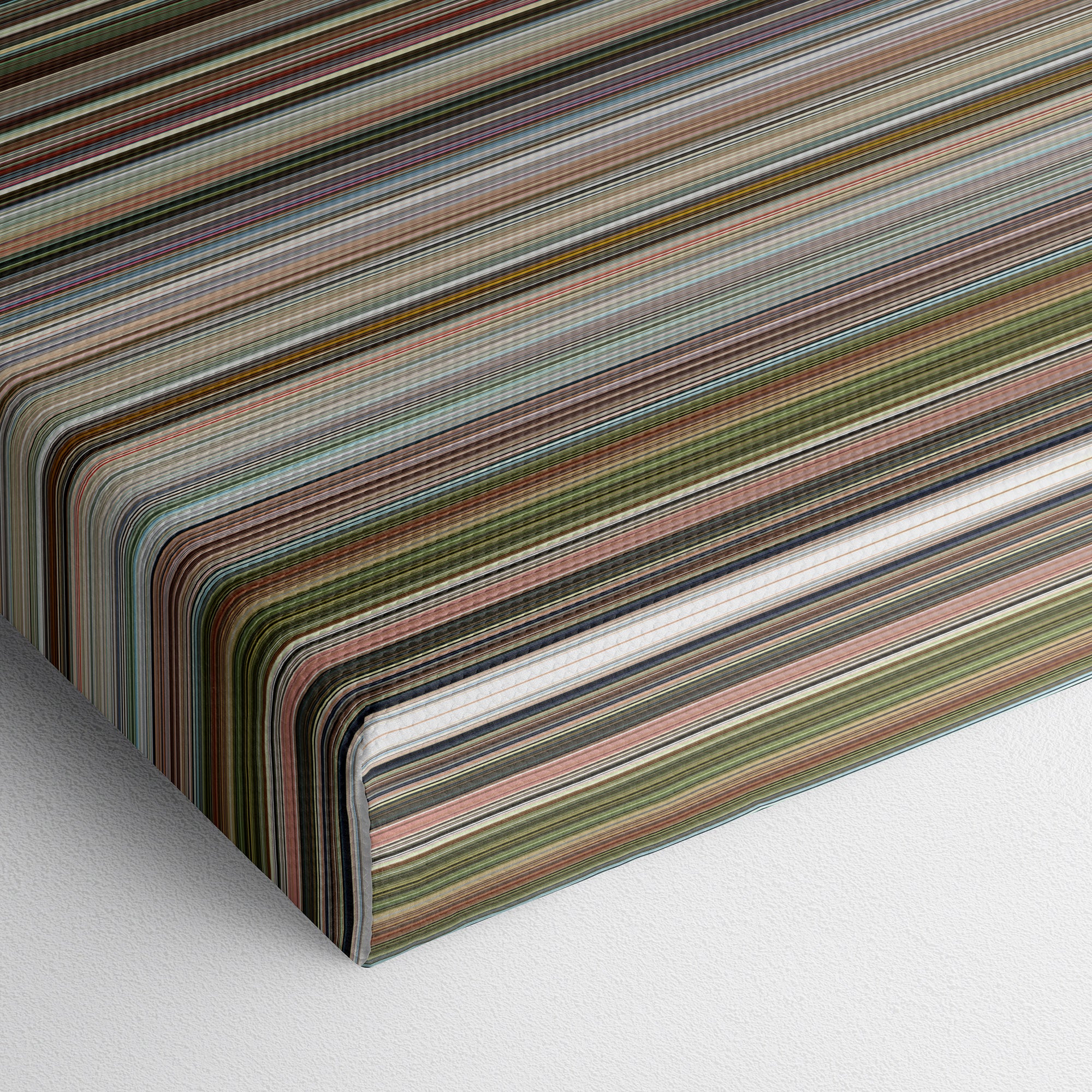 Capernaum (2018) CineSpectrum Color Spectrum Canvas Print - Close Up of Bottom of Print