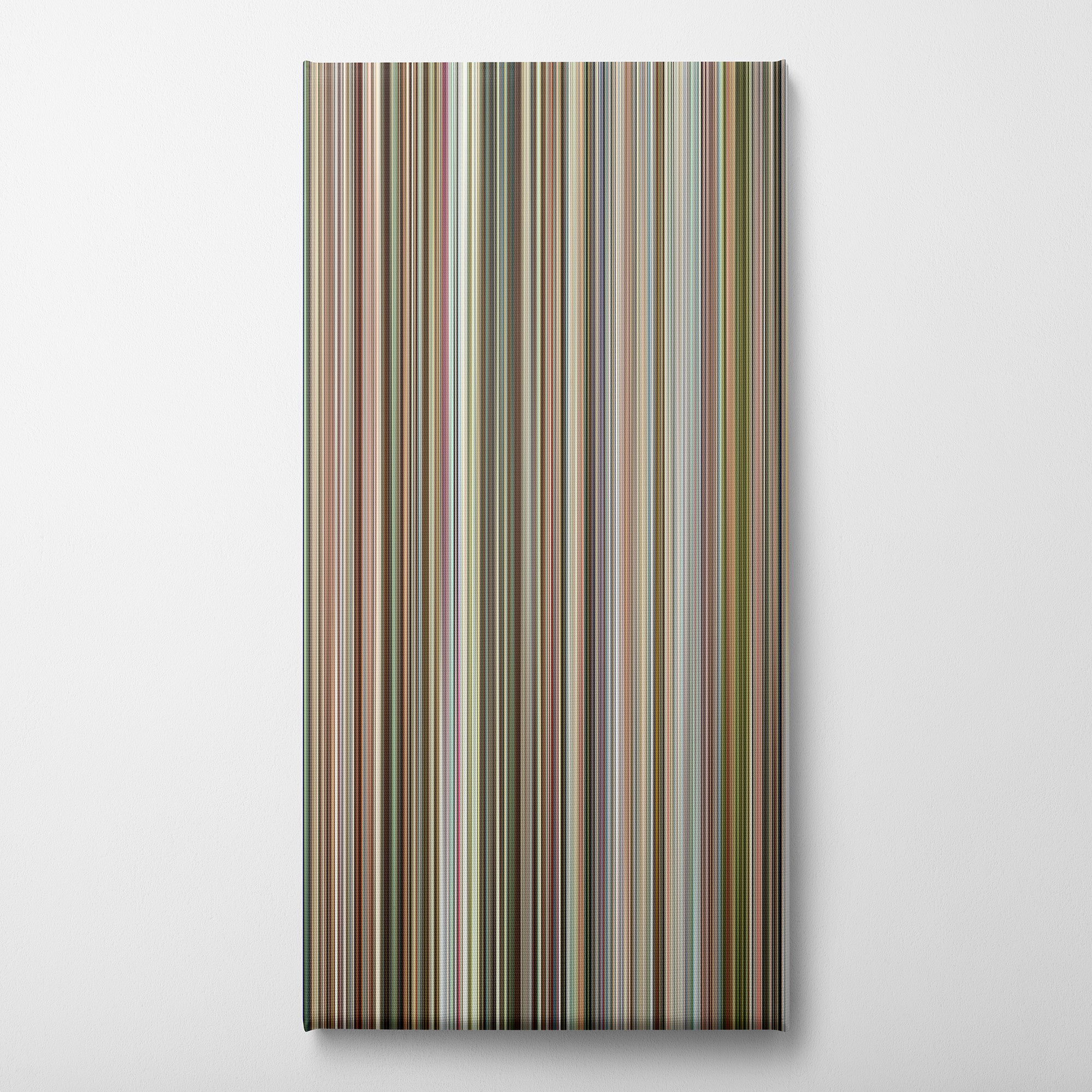 Capernaum (2018) CineSpectrum Color Spectrum Canvas Print - Vertical on Wall