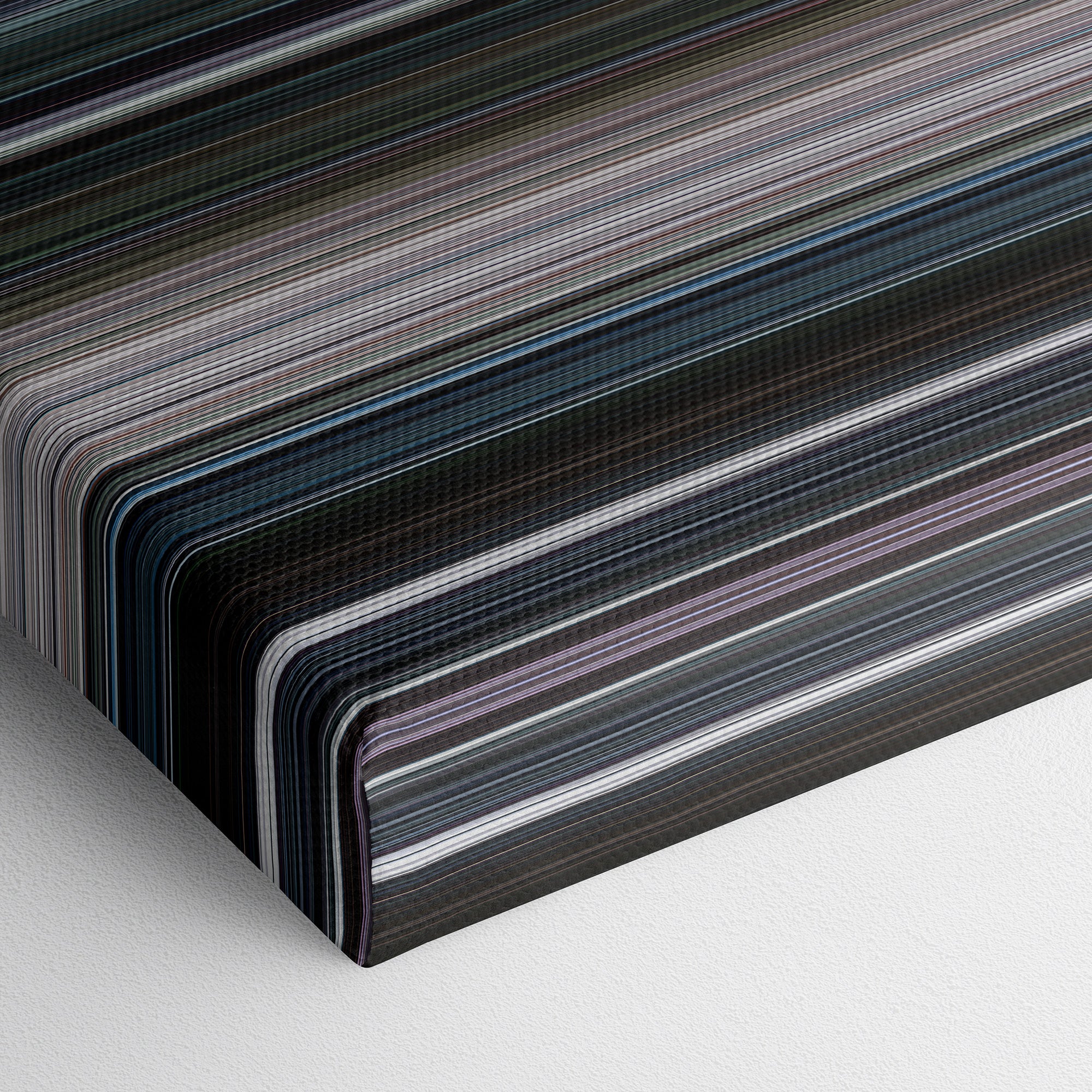 Captain America - Civil War (2016) CineSpectrum Color Spectrum Canvas Print - Close Up of Bottom of Print