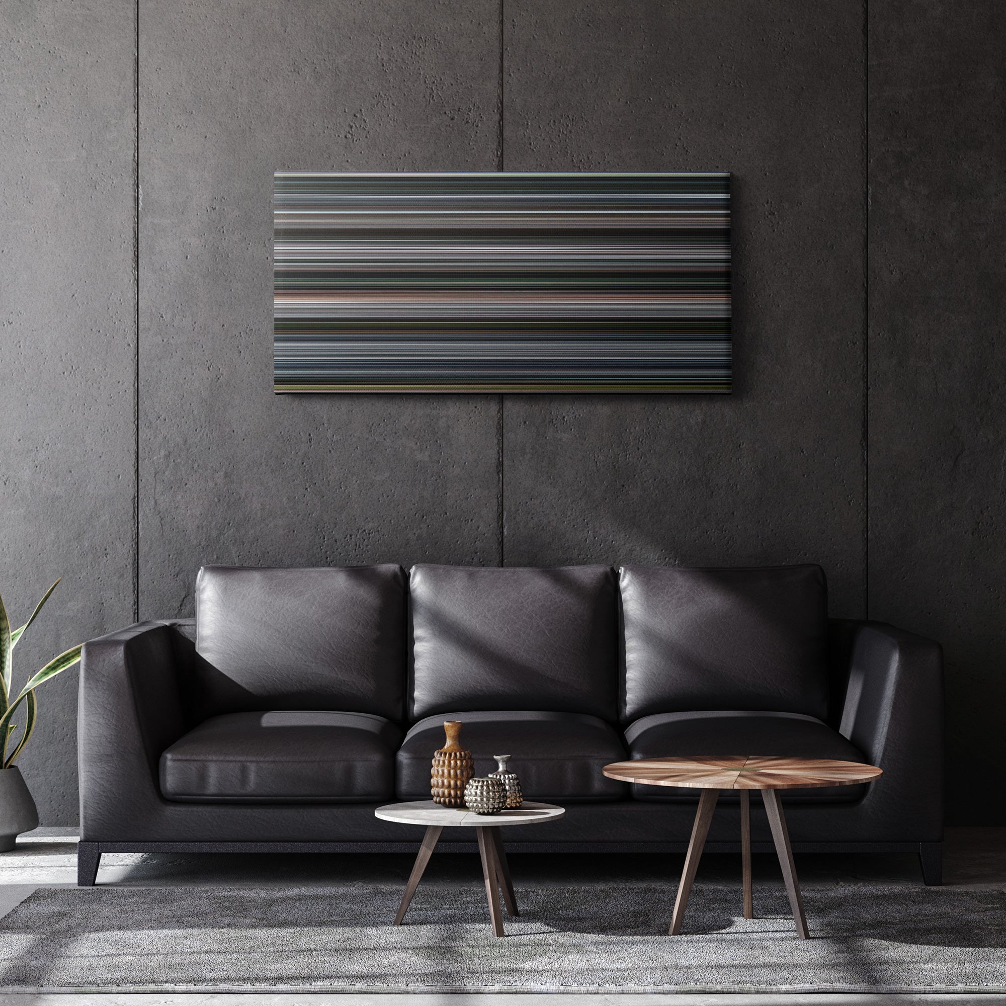 Captain America - The Winter Soldier (2014) CineSpectrum Color Spectrum Canvas Print - Hanging Horizontal on Wall in Room