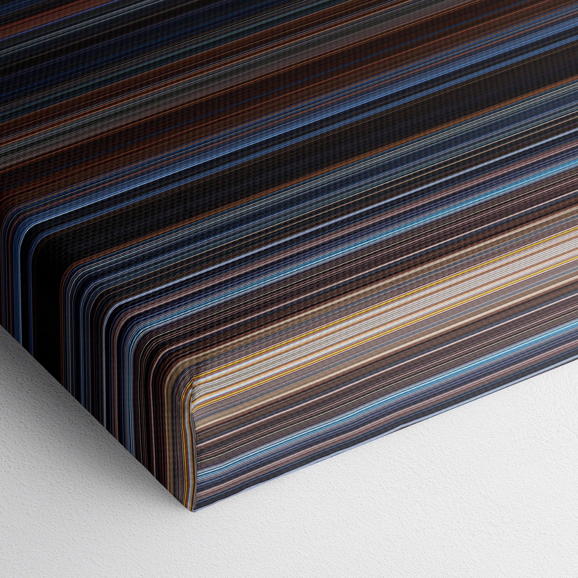 Captain America (2011) CineSpectrum Color Spectrum Canvas Print - Close Up of Bottom of Print