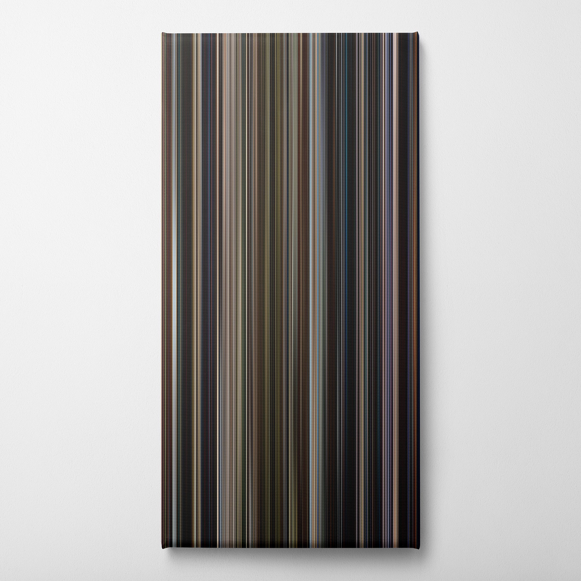 Captain Marvel (2019) CineSpectrum Color Spectrum Canvas Print - Vertical on Wall