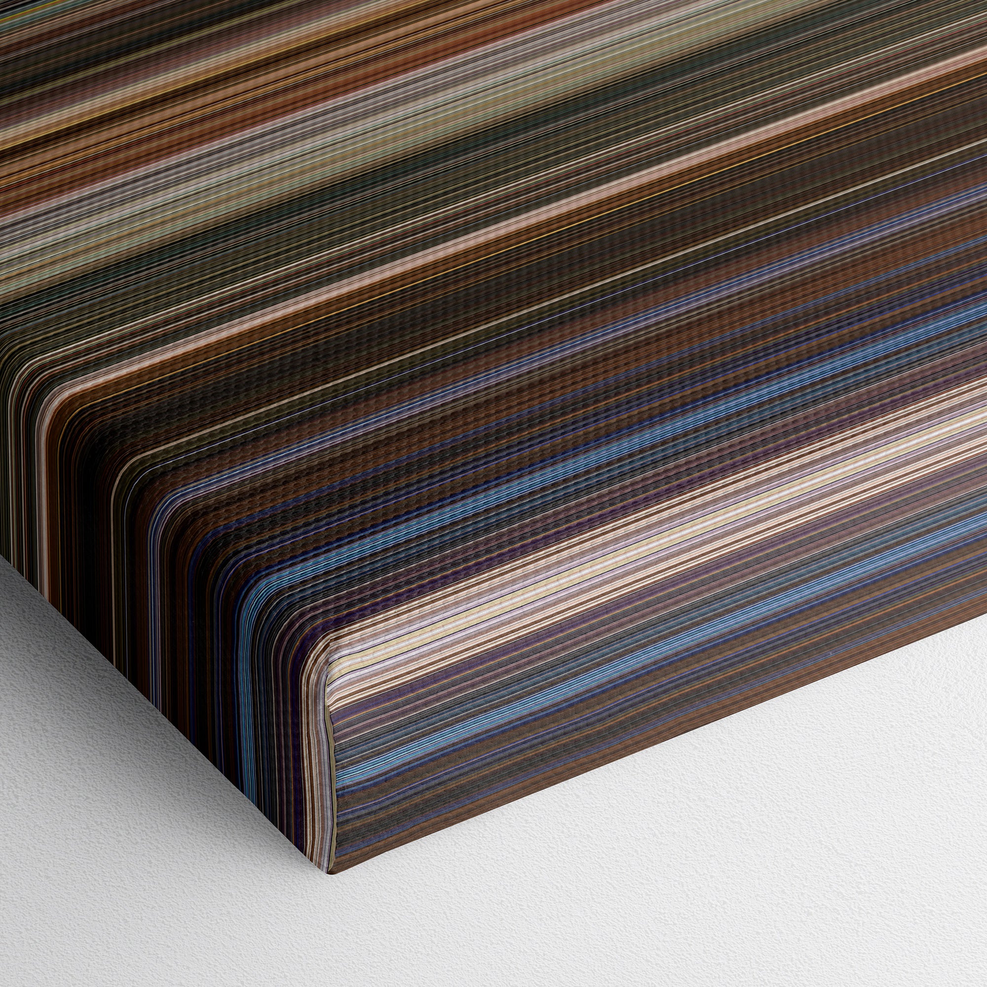 Charlie's Angels (2019) CineSpectrum Color Spectrum Canvas Print - Close Up of Bottom of Print