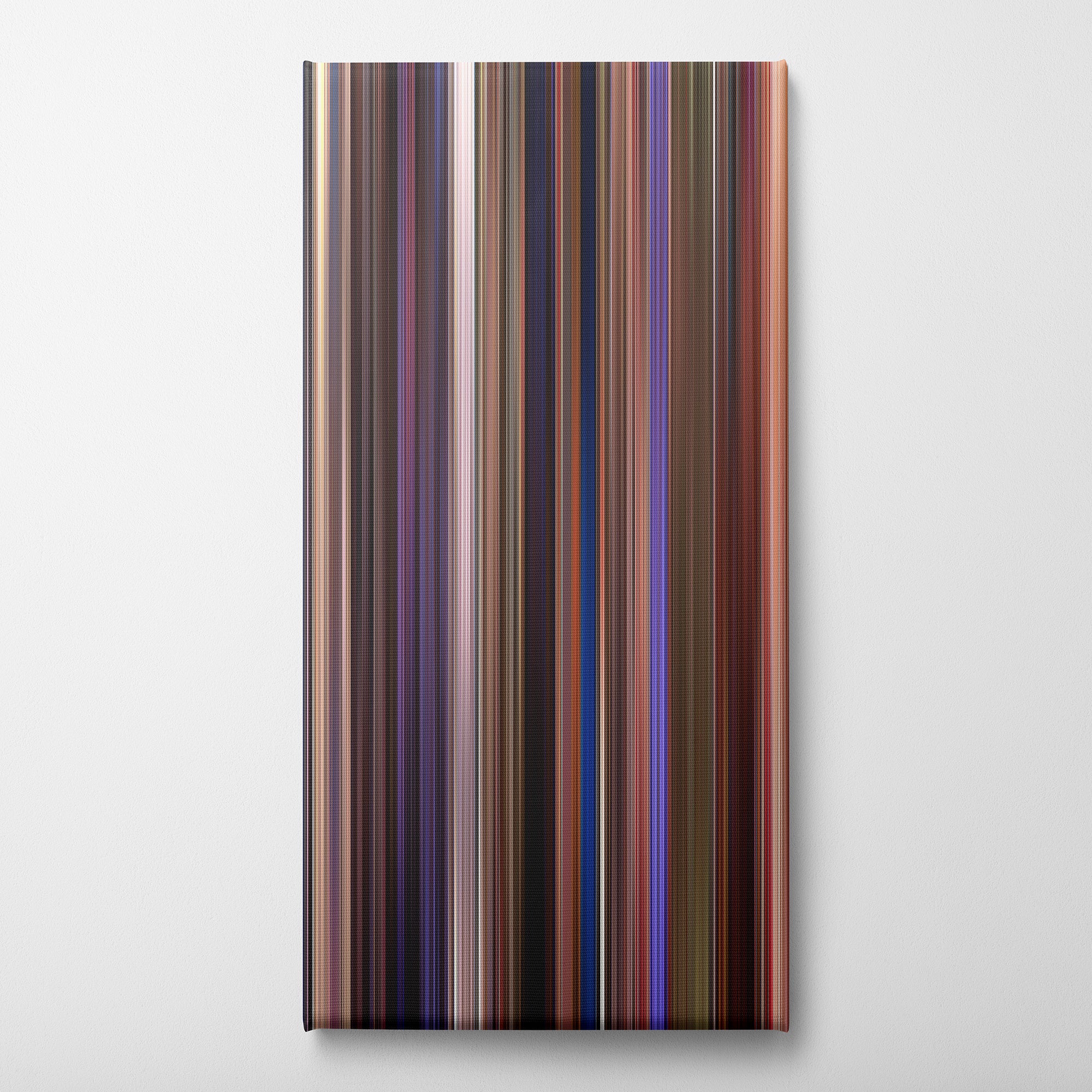 Chasing Amy (1997) CineSpectrum Color Spectrum Canvas Print - Vertical on Wall