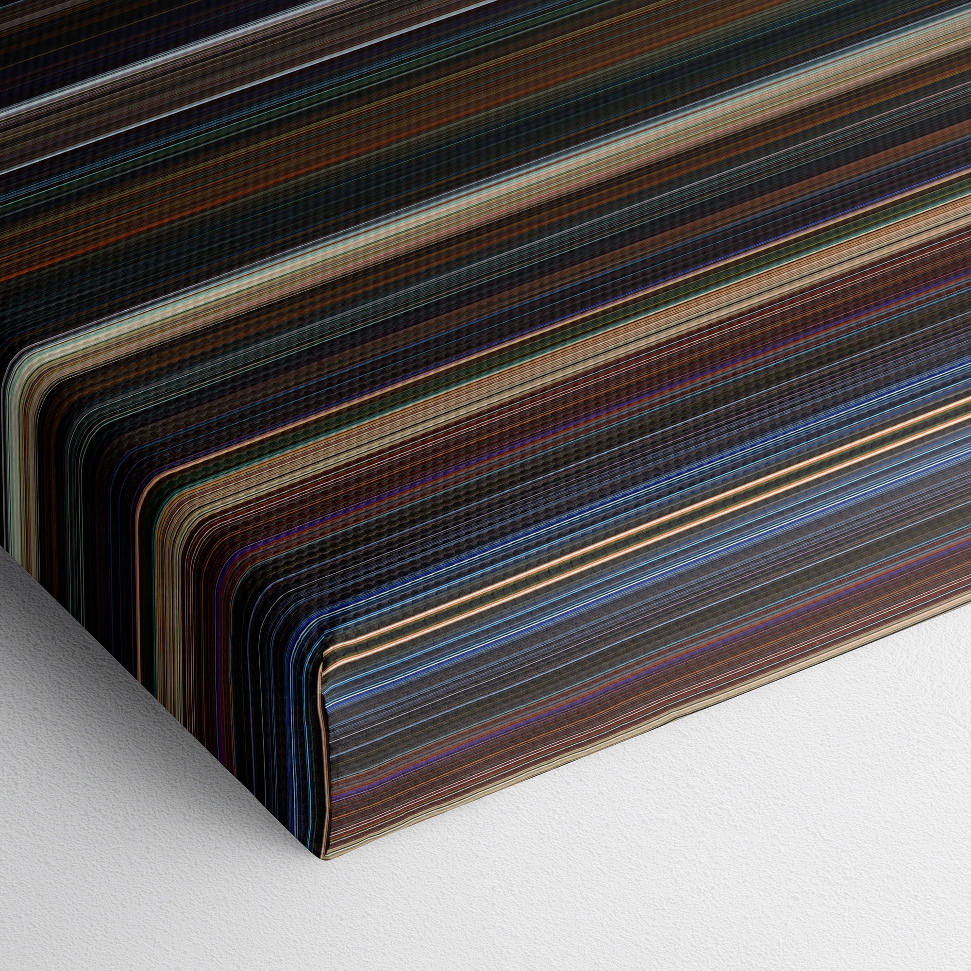 Child's Play (2019) CineSpectrum Color Spectrum Canvas Print - Close Up of Bottom of Print