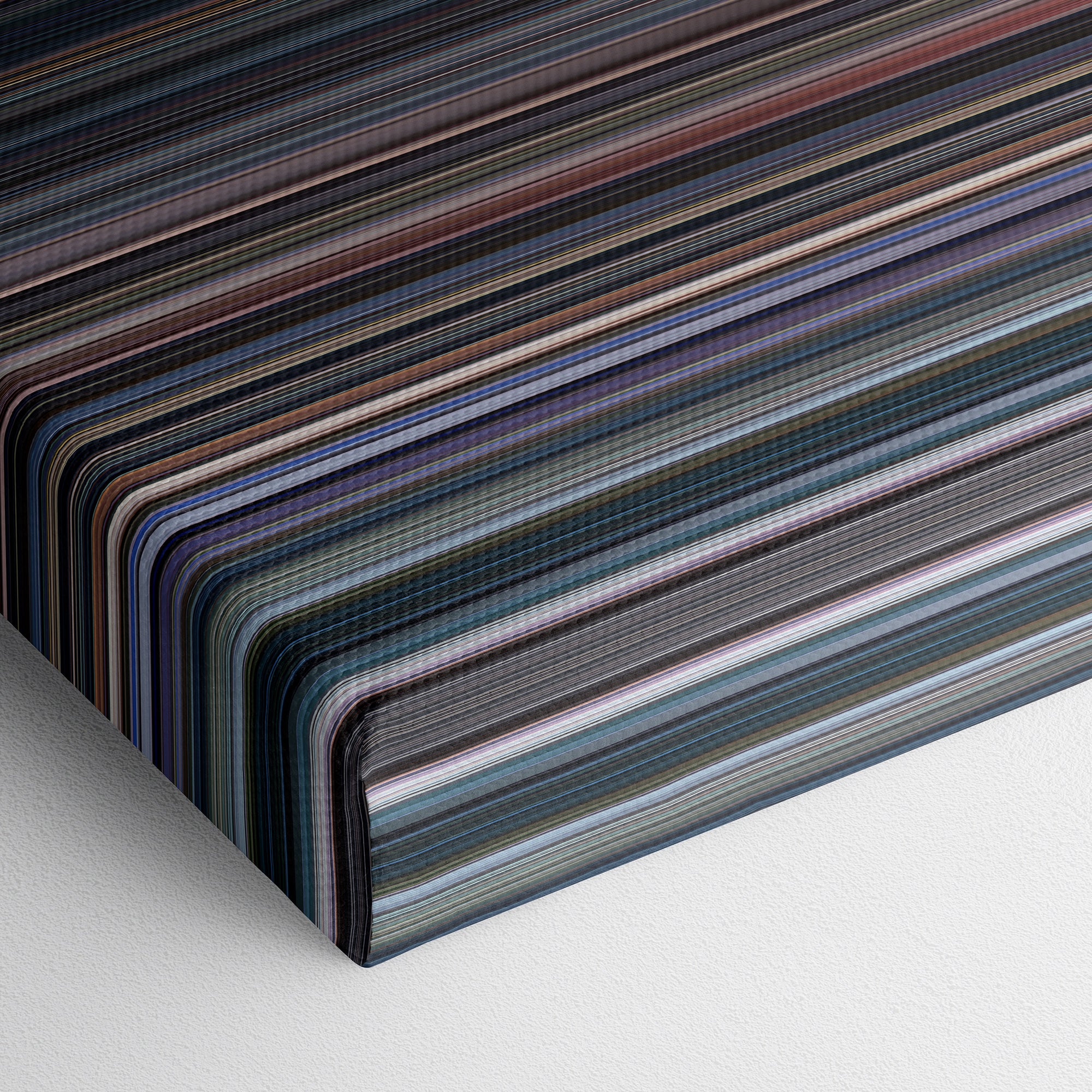 Cinema Paradiso (1988) CineSpectrum Color Spectrum Canvas Print - Close Up of Bottom of Print