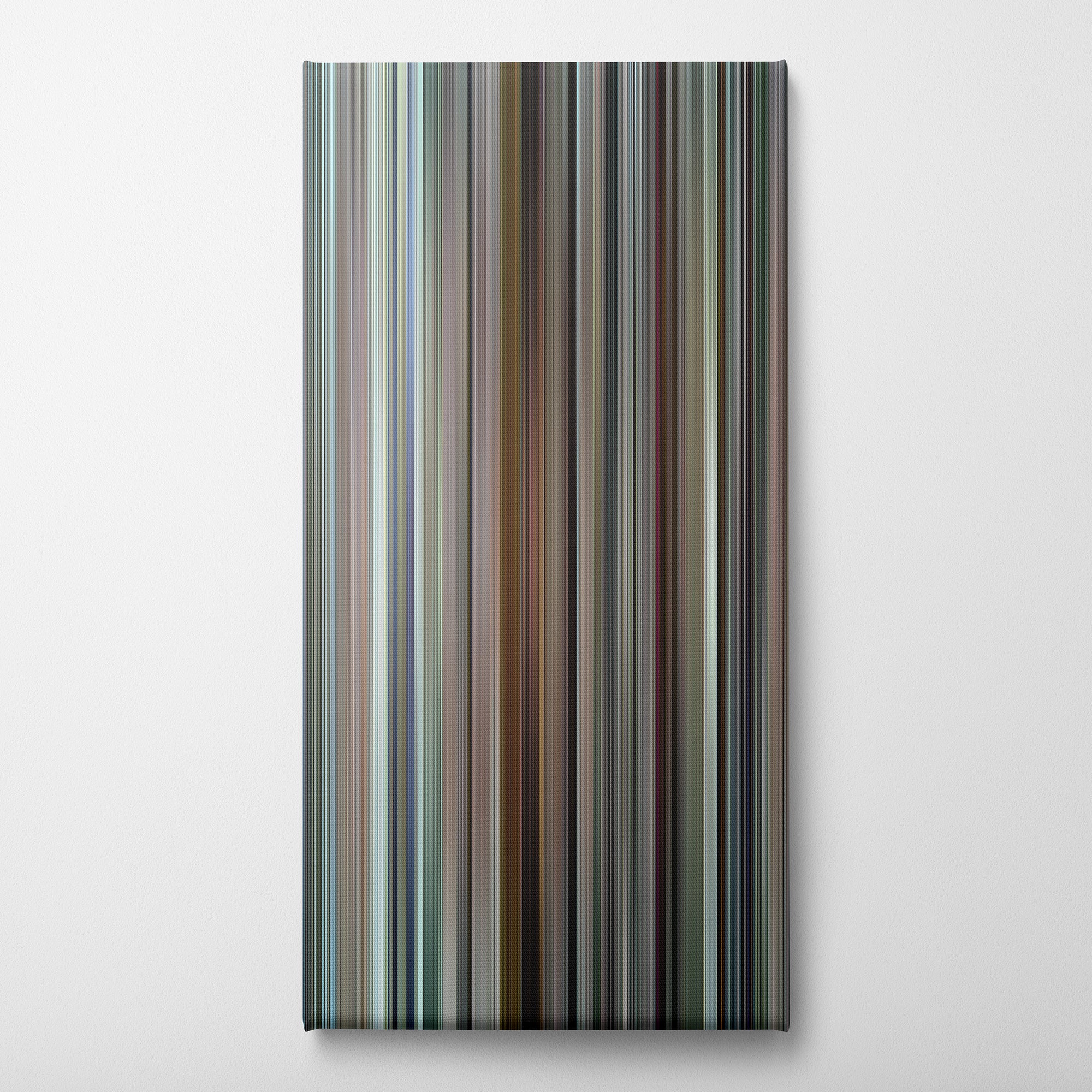 Clerks III (2022) CineSpectrum Color Spectrum Canvas Print - Vertical on Wall