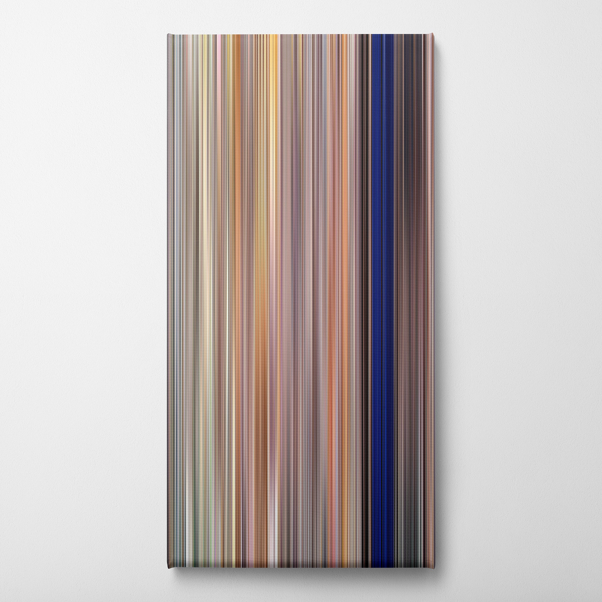 Clerks II (2006) CineSpectrum Color Spectrum Canvas Print - Vertical on Wall