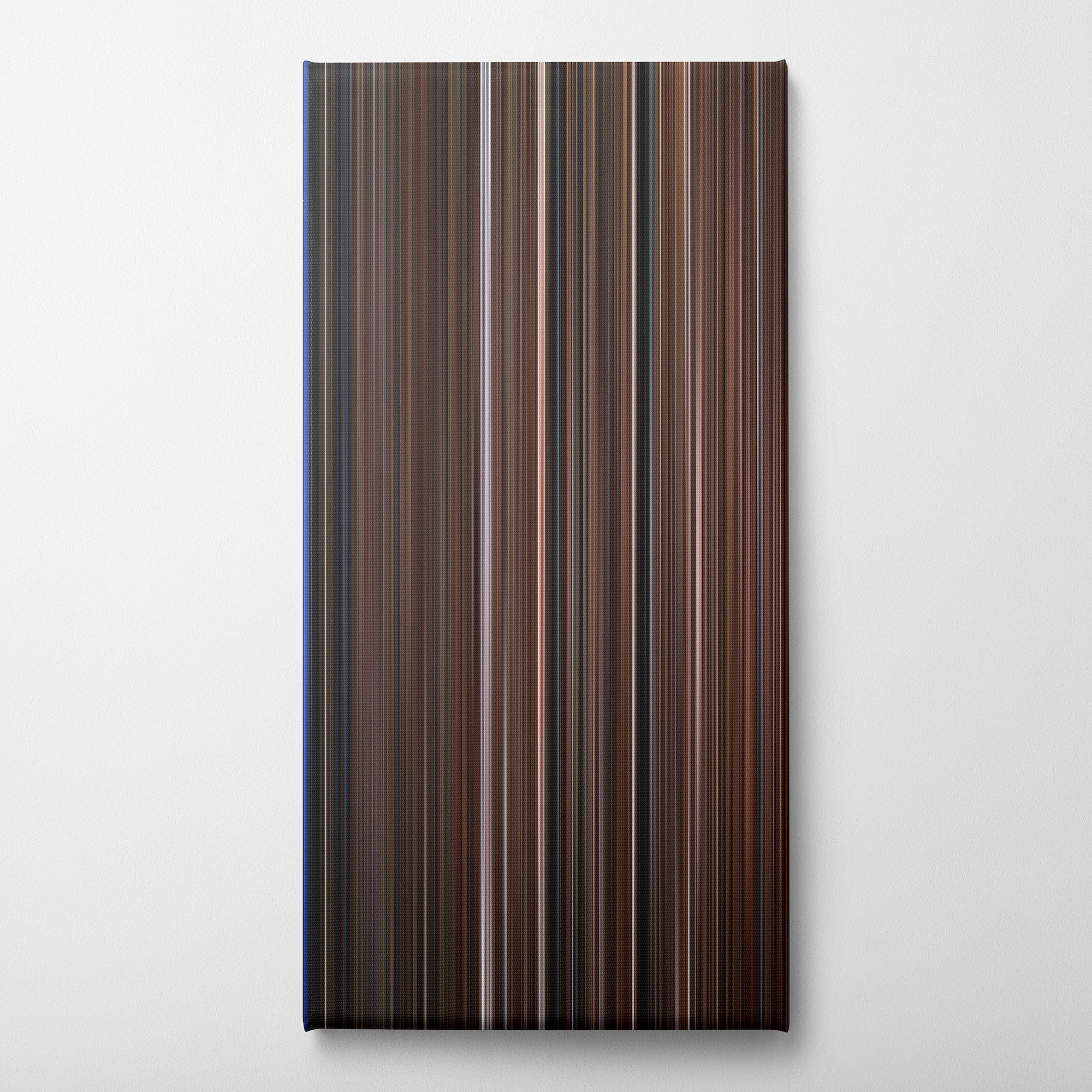 Clue (1985) CineSpectrum Color Spectrum Canvas Print - Vertical on Wall