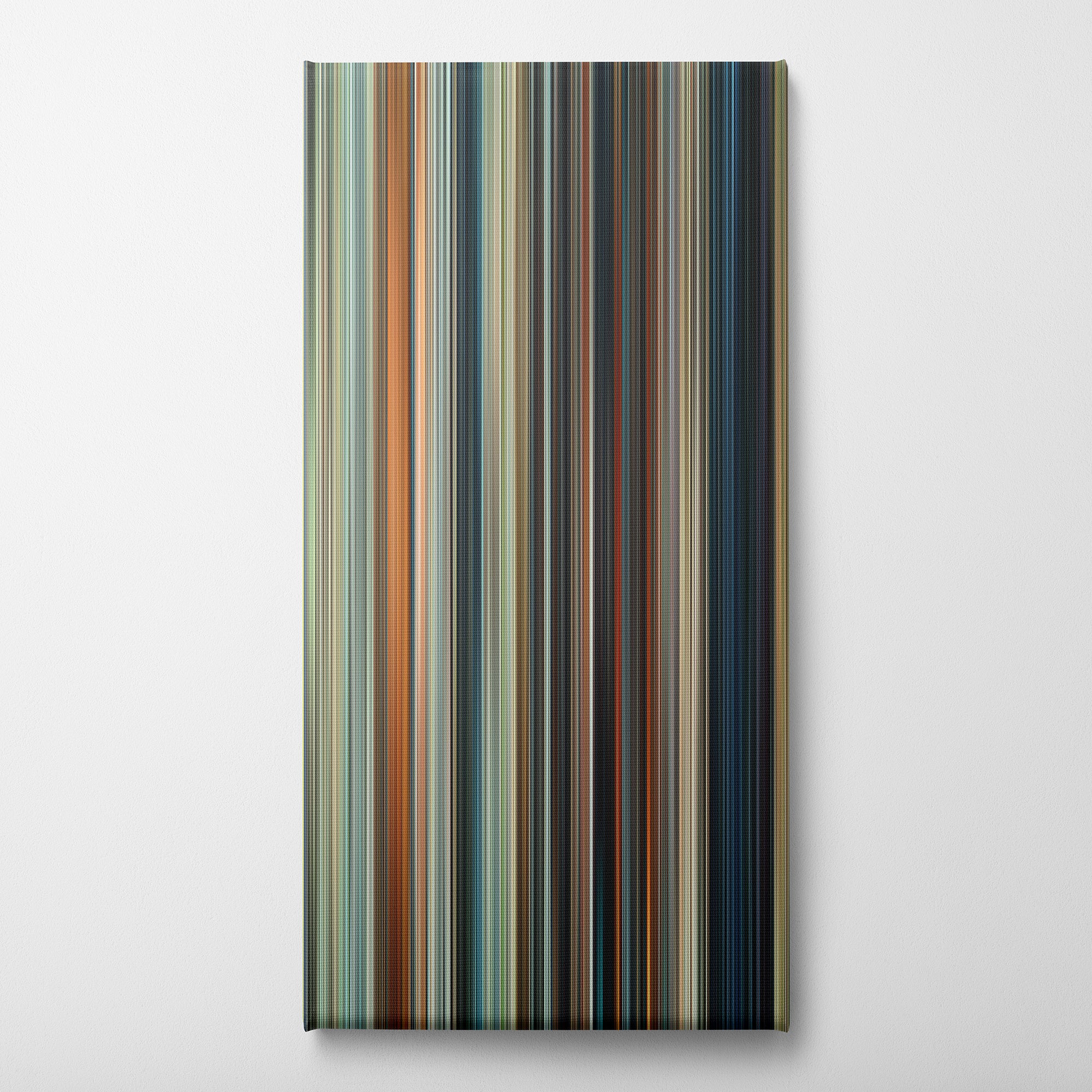 Cop Out (2010) CineSpectrum Color Spectrum Canvas Print - Vertical on Wall