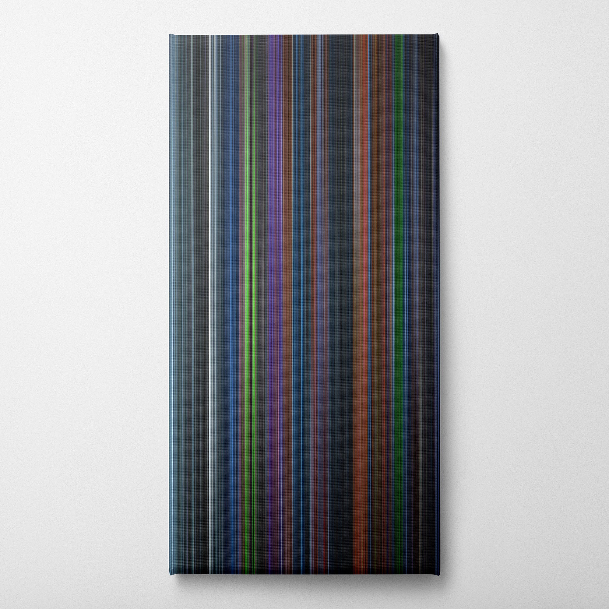 Corpse Bride (2005) CineSpectrum Color Spectrum Canvas Print - Vertical on Wall