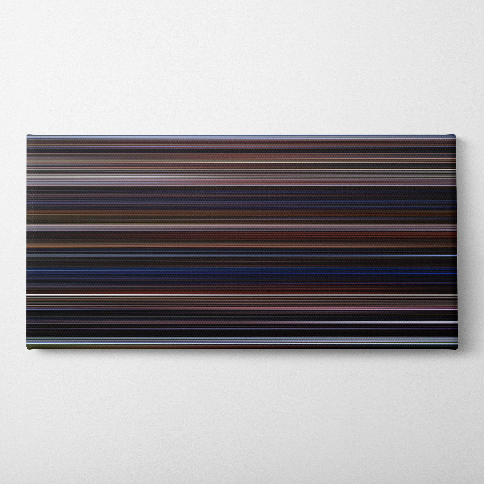 Crash (1996) CineSpectrum Color Spectrum Canvas Print - Horizontal on Wall