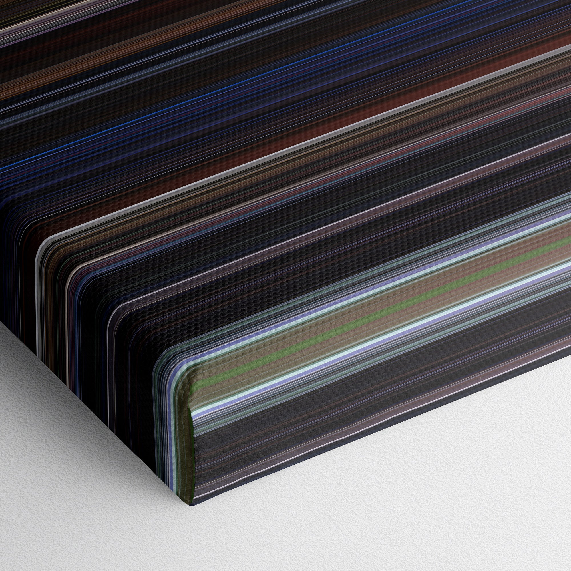 Crash (1996) CineSpectrum Color Spectrum Canvas Print - Close Up of Bottom of Print