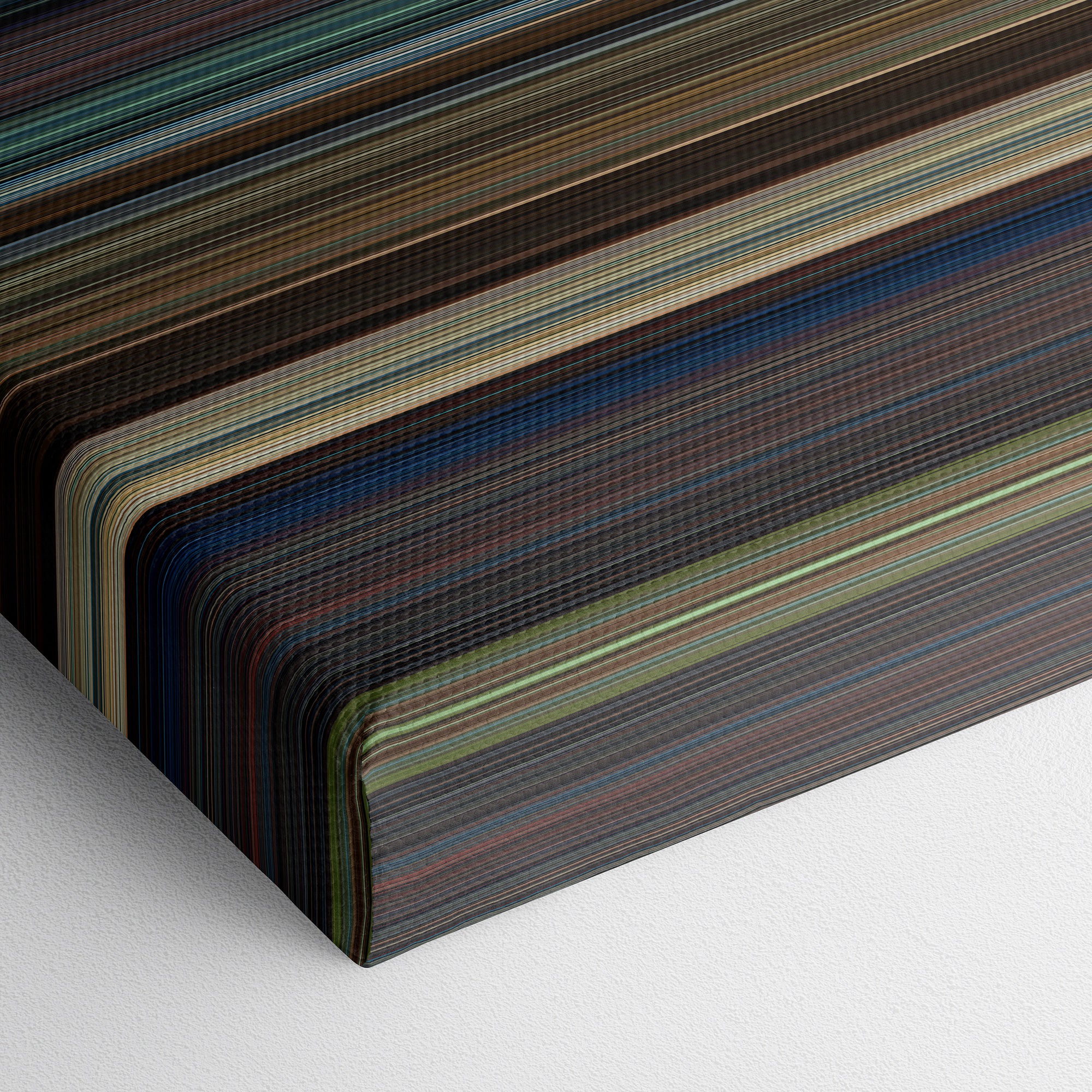 Creed II (2018) CineSpectrum Color Spectrum Canvas Print - Close Up of Bottom of Print