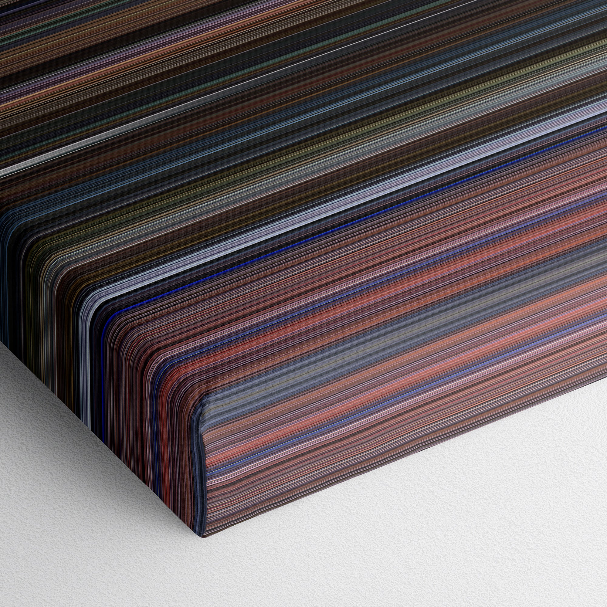 Creed (2015) CineSpectrum Color Spectrum Canvas Print - Close Up of Bottom of Print