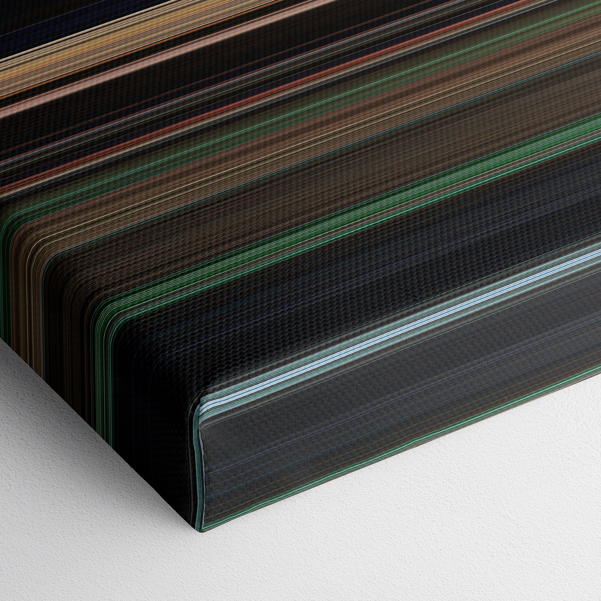 Crouching Tiger, Hidden Dragon (2000) CineSpectrum Color Spectrum Canvas Print - Close Up of Bottom of Print