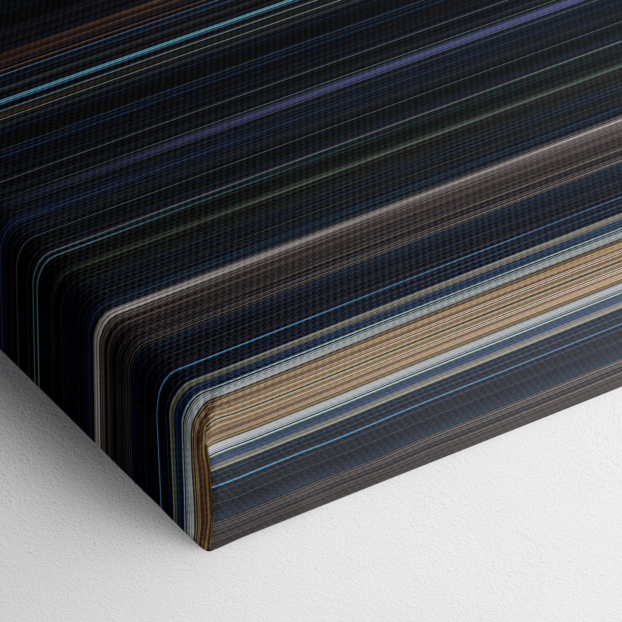 Curse of Chucky (2013) CineSpectrum Color Spectrum Canvas Print - Close Up of Bottom of Print