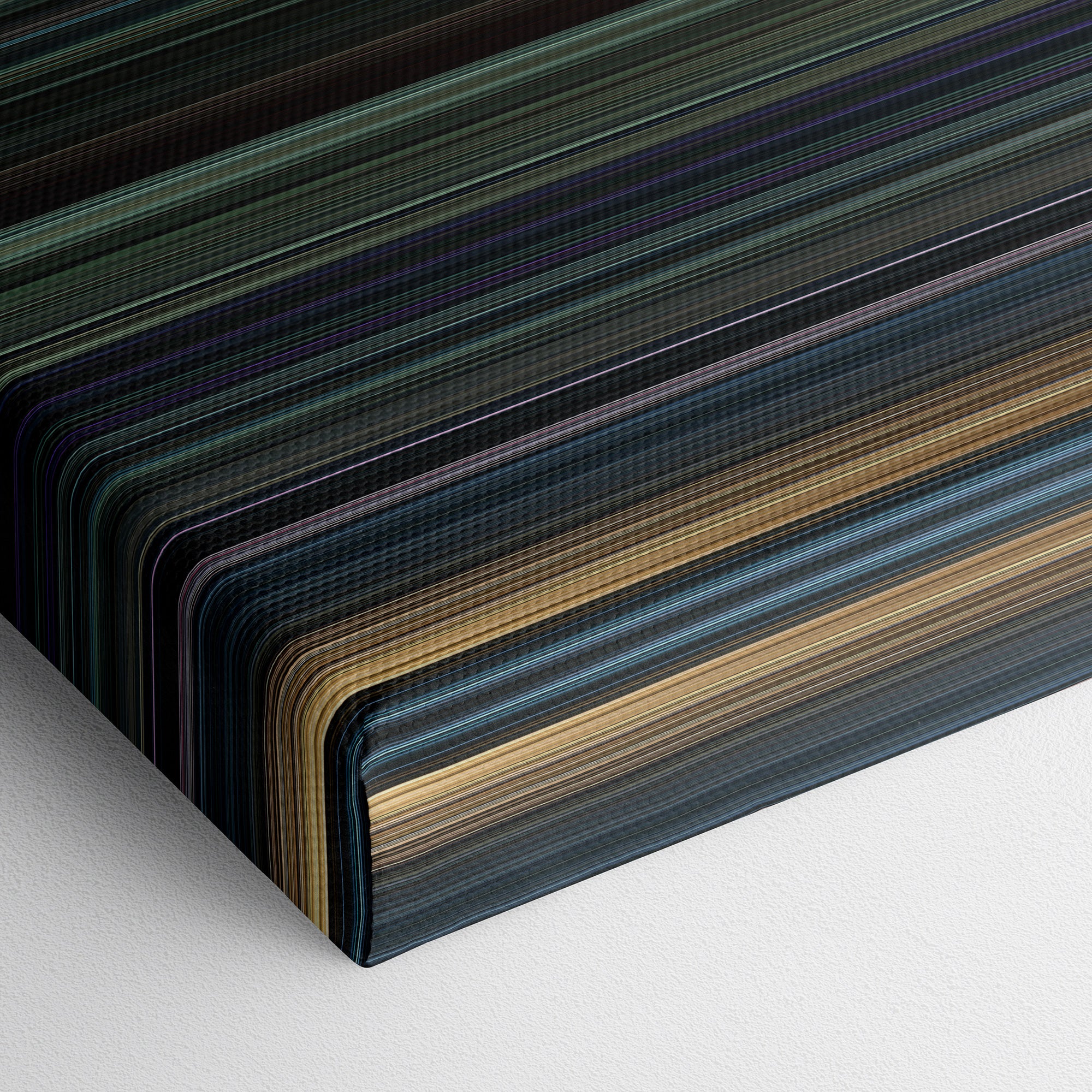 Dark Shadows (2012) CineSpectrum Color Spectrum Canvas Print - Close Up of Bottom of Print