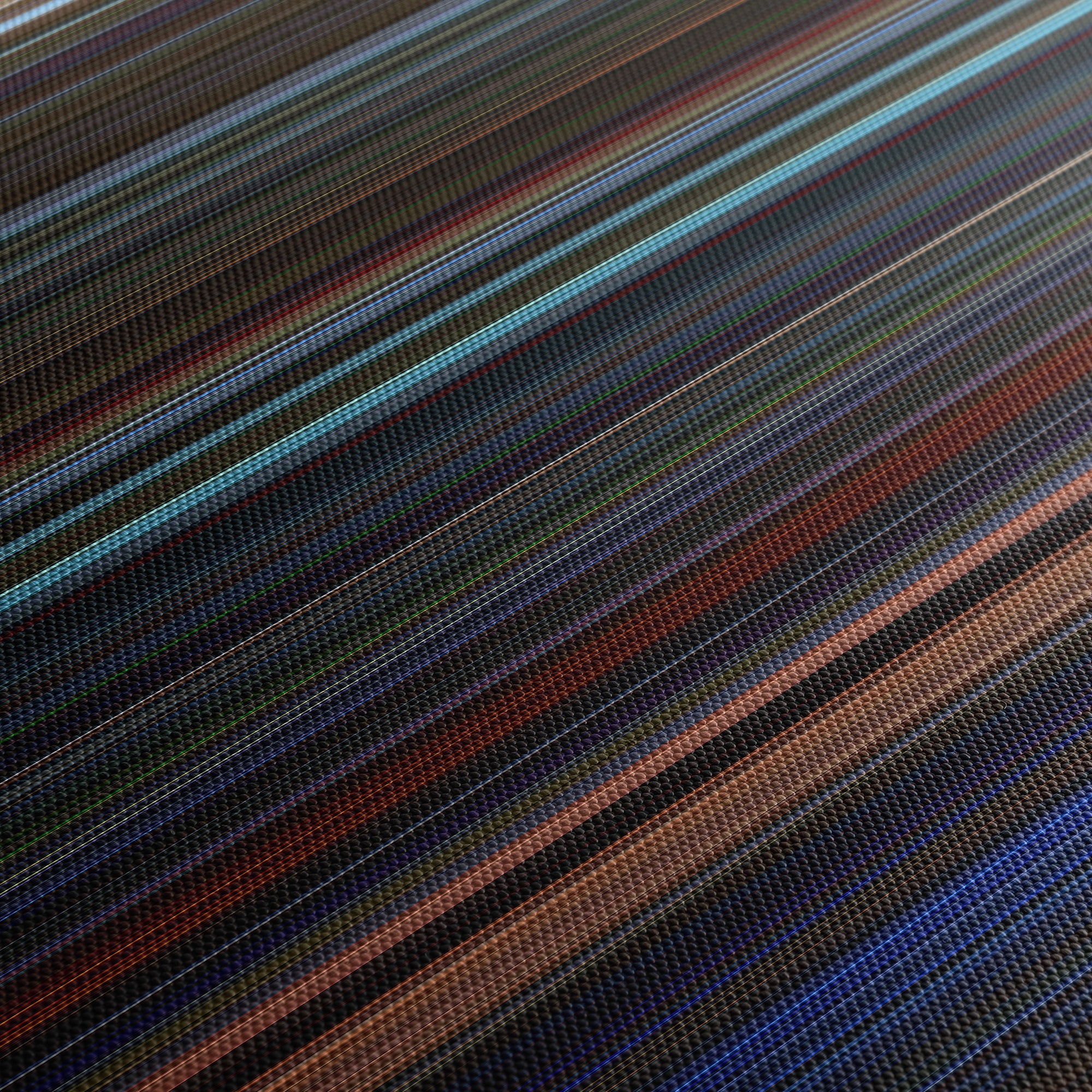 Das Boot (1981) CineSpectrum Color Spectrum Canvas Print - Close Up of Middle of Print