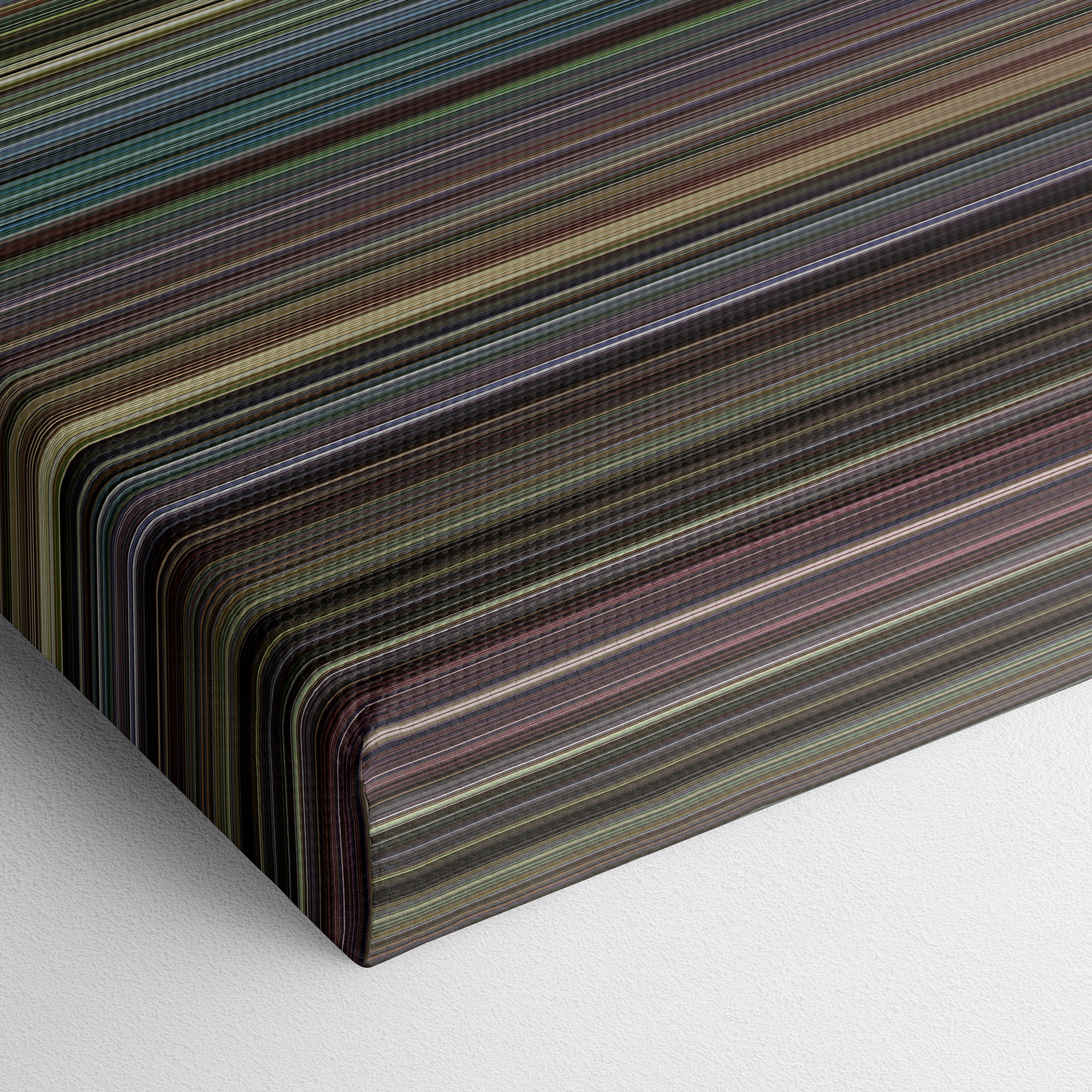 Dawn of the Dead (1978) CineSpectrum Color Spectrum Canvas Print - Close Up of Bottom of Print
