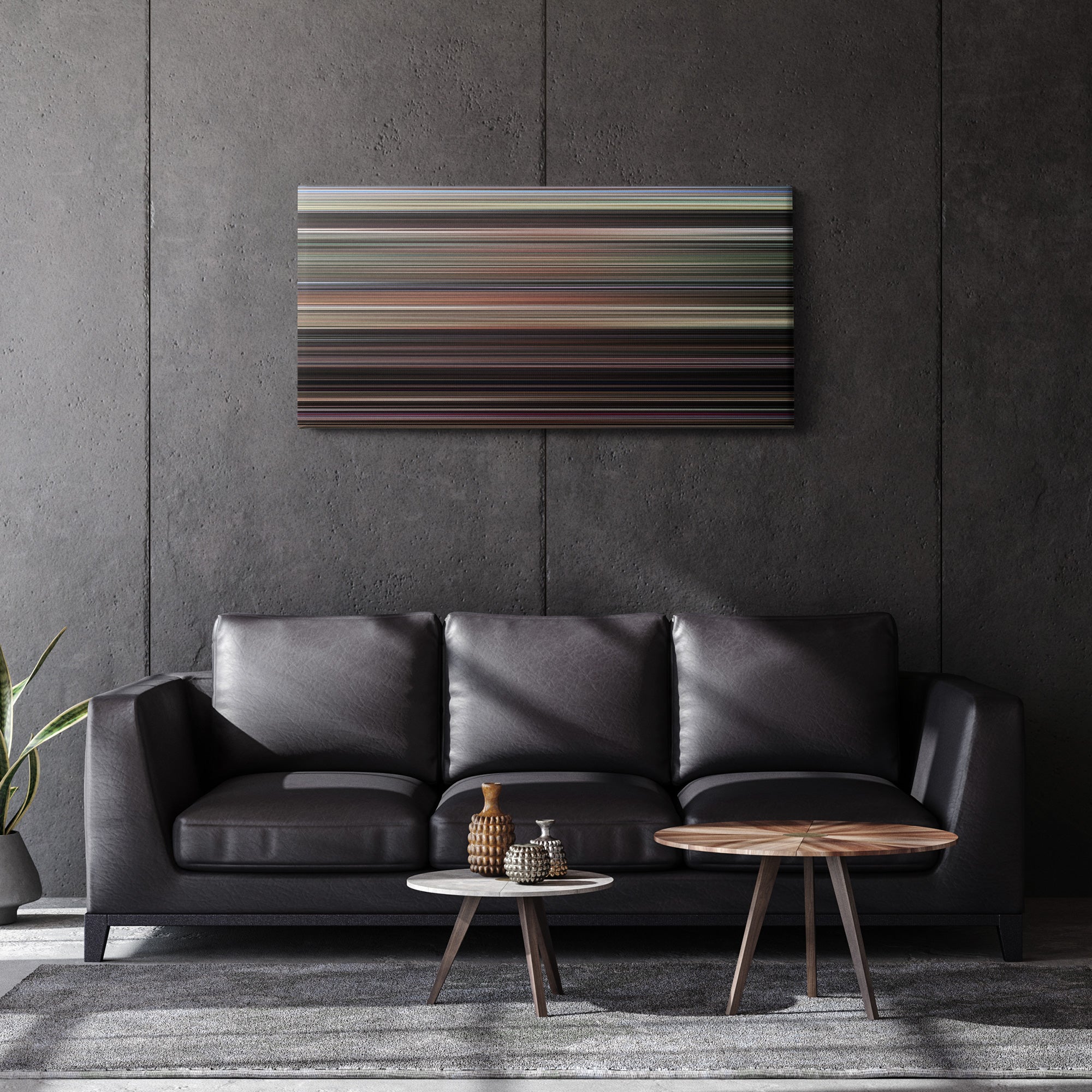 Day of the Dead (1985) CineSpectrum Color Spectrum Canvas Print - Hanging Horizontal on Wall in Room