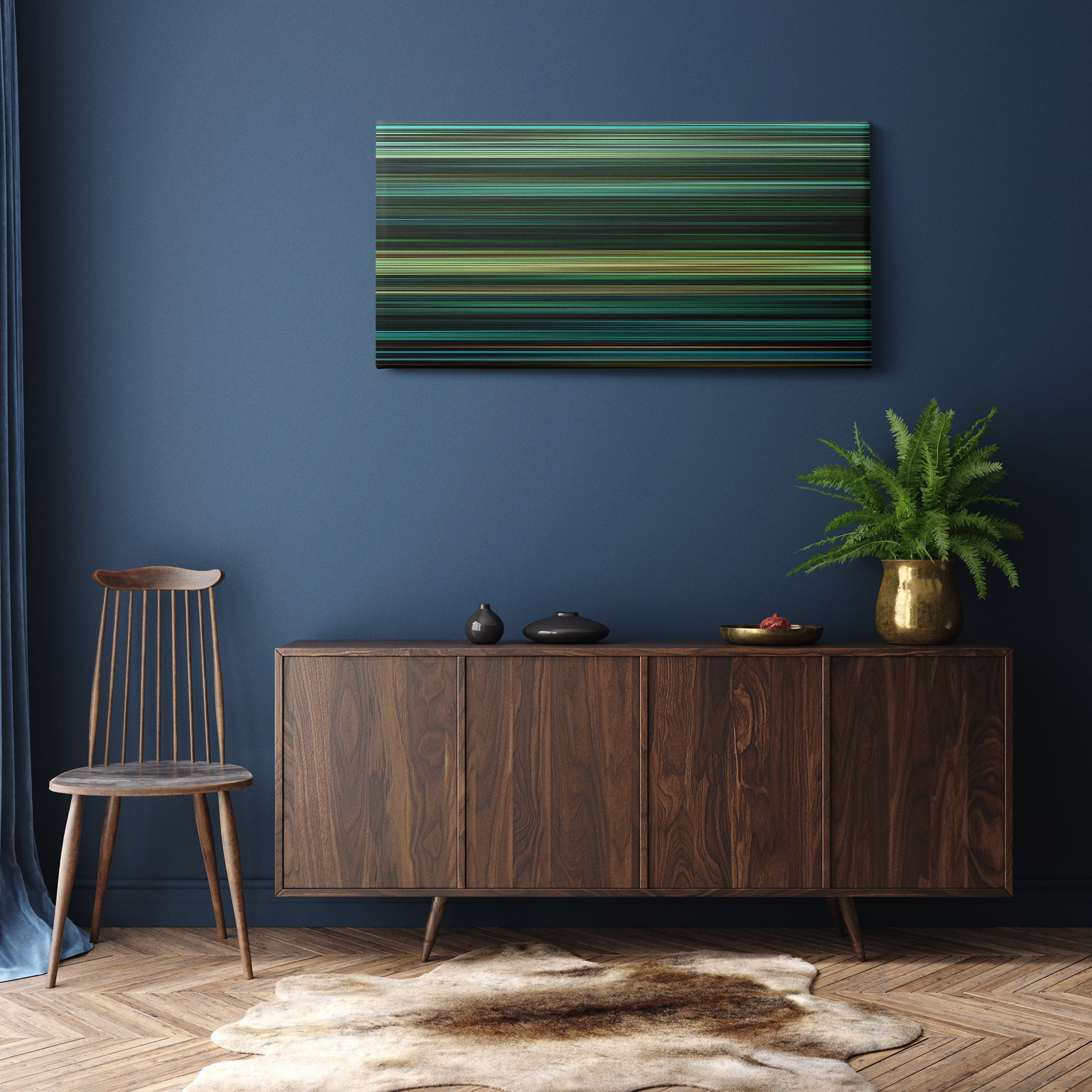 Days of Being Wild (1990) CineSpectrum Color Spectrum Canvas Print - Hanging Horizontal on Wall in Room