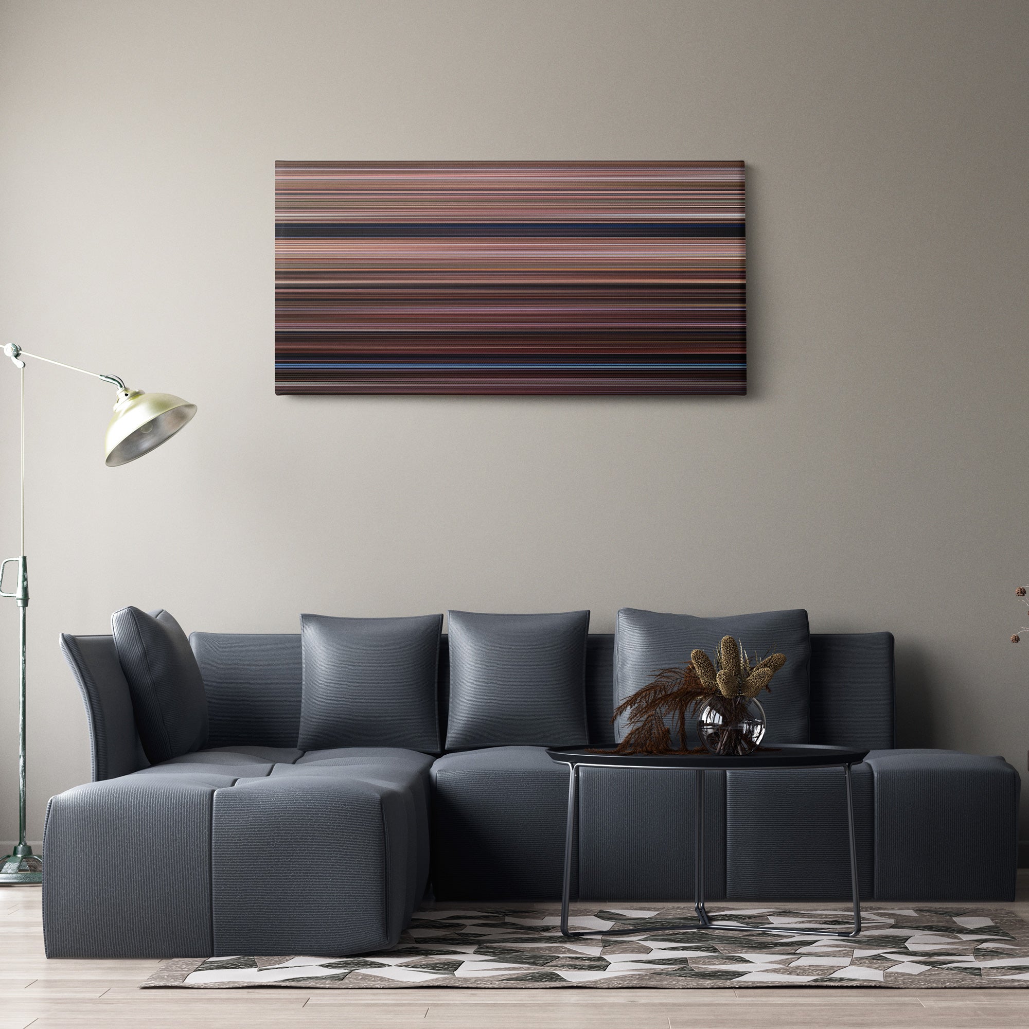 Dead Poets Society (1989) CineSpectrum Color Spectrum Canvas Print - Hanging Horizontal on Wall in Room
