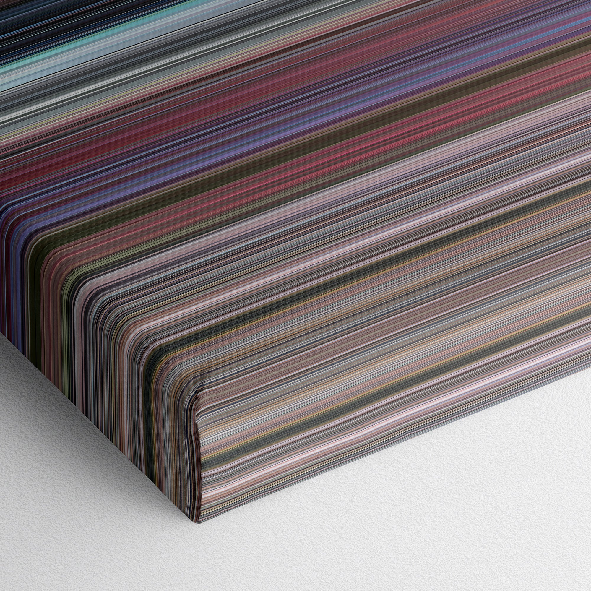 Death Proof (2007) CineSpectrum Color Spectrum Canvas Print - Close Up of Bottom of Print